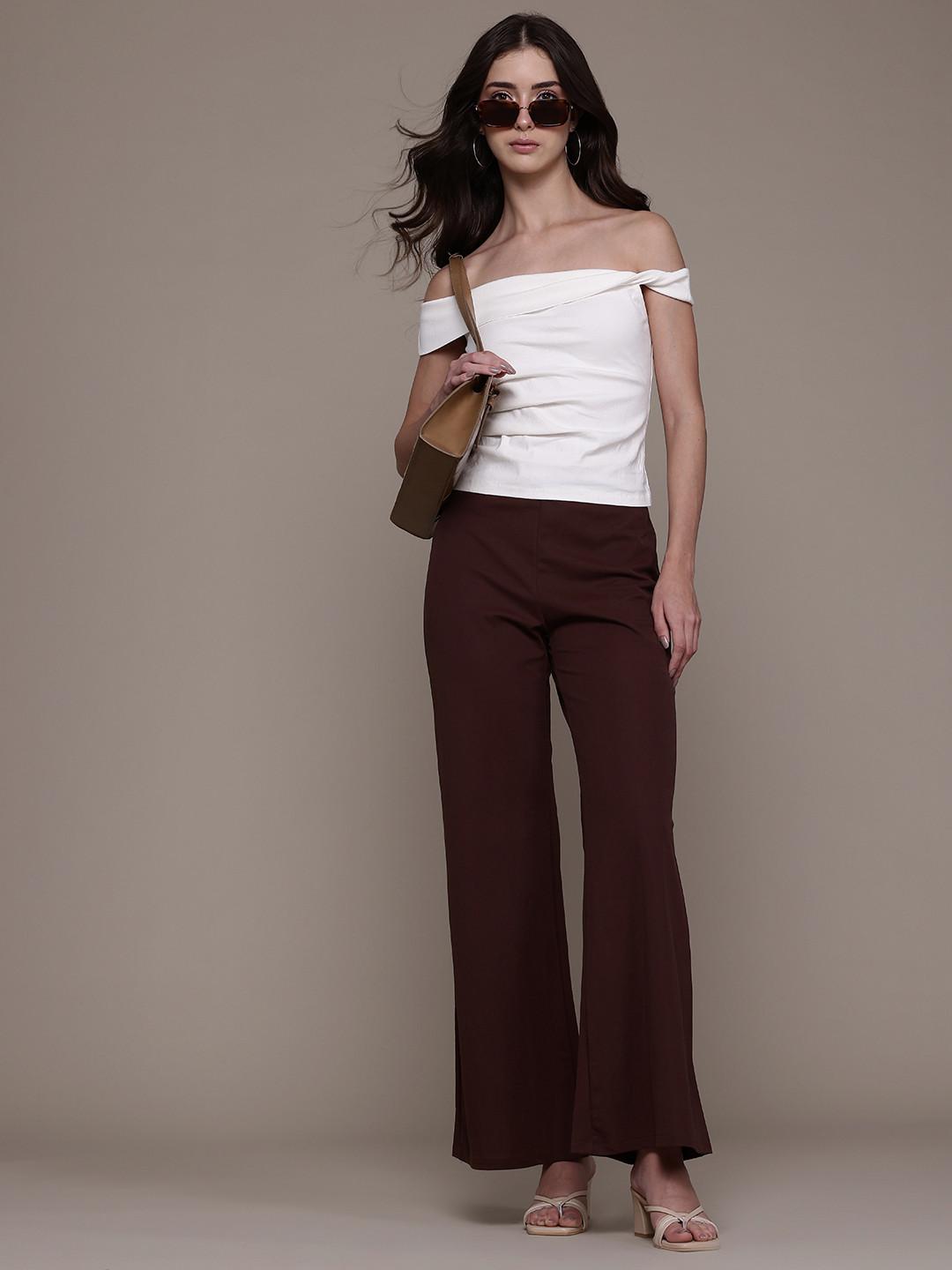 MANGO Off-Shoulder Twisted Detail Bardot Top