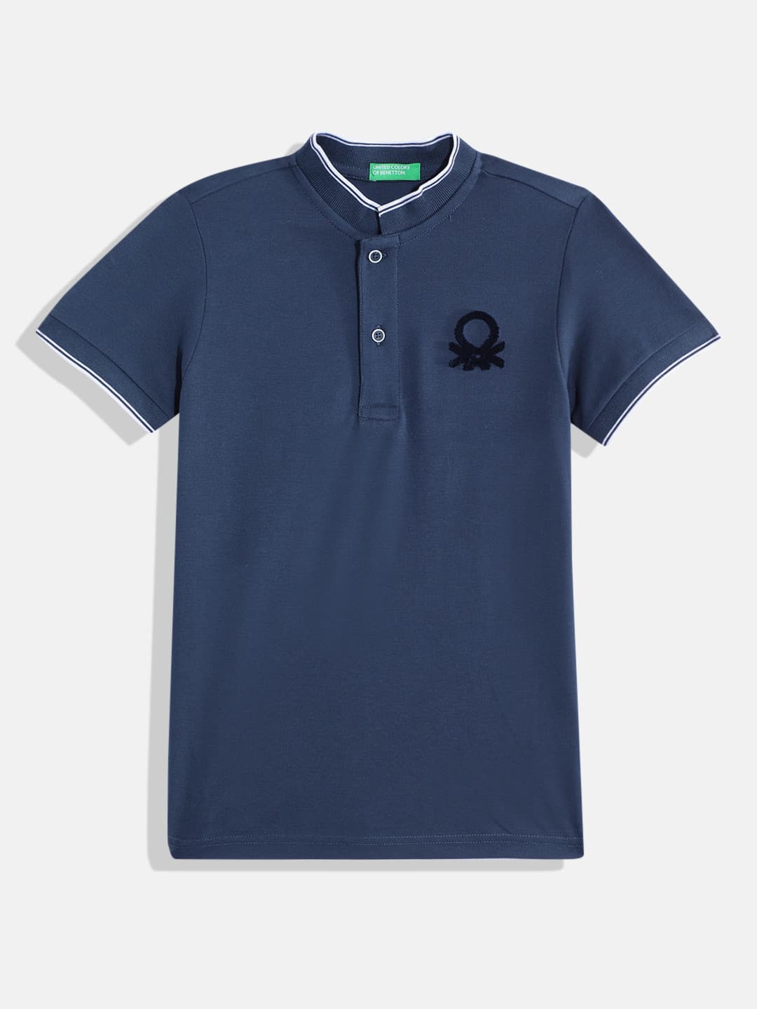 United Colors of Benetton Kids Boys Henley Neck T-Shirt
