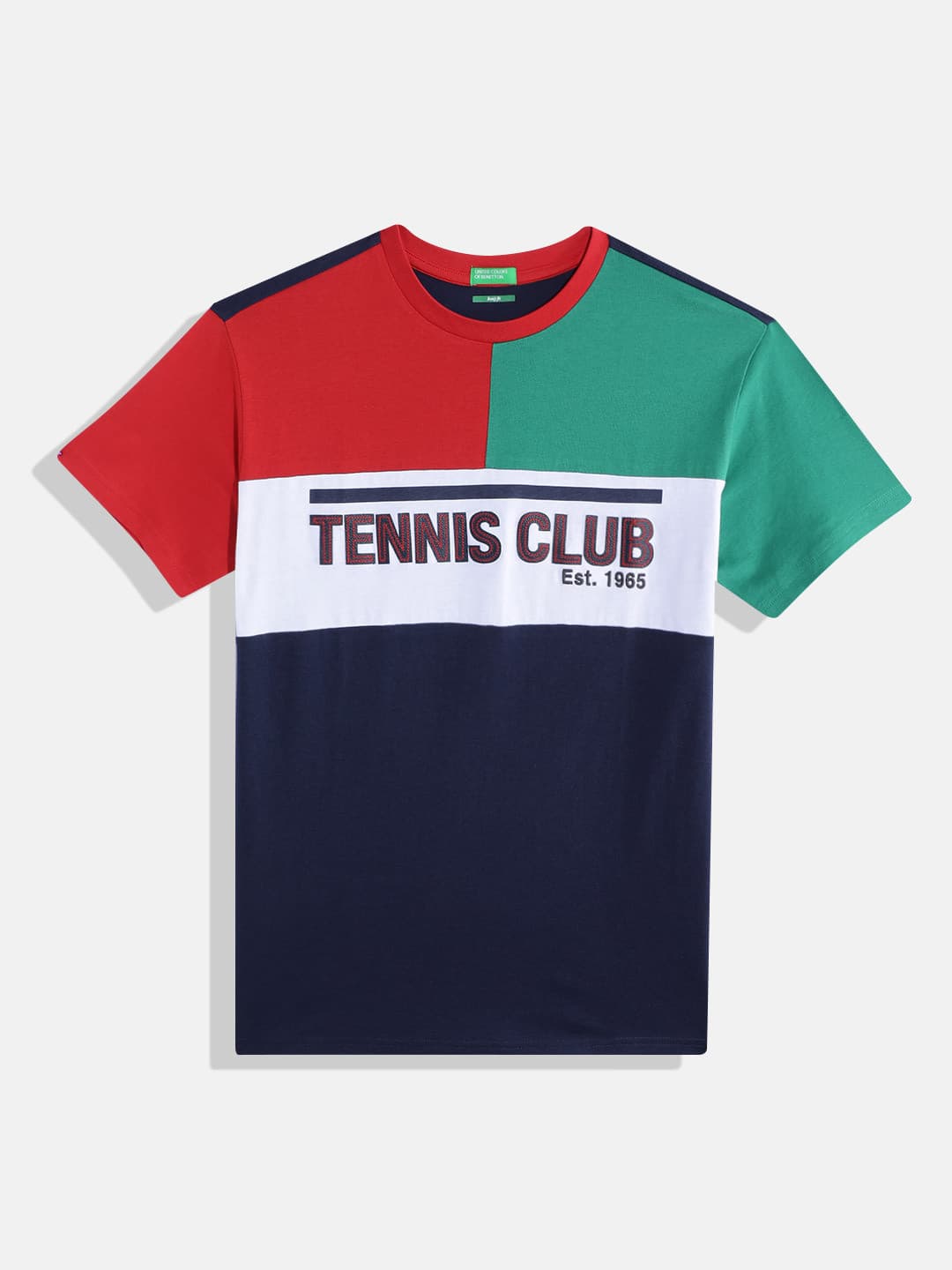 United Colors of Benetton Boys Colourblocked Pure Cotton T-Shirt