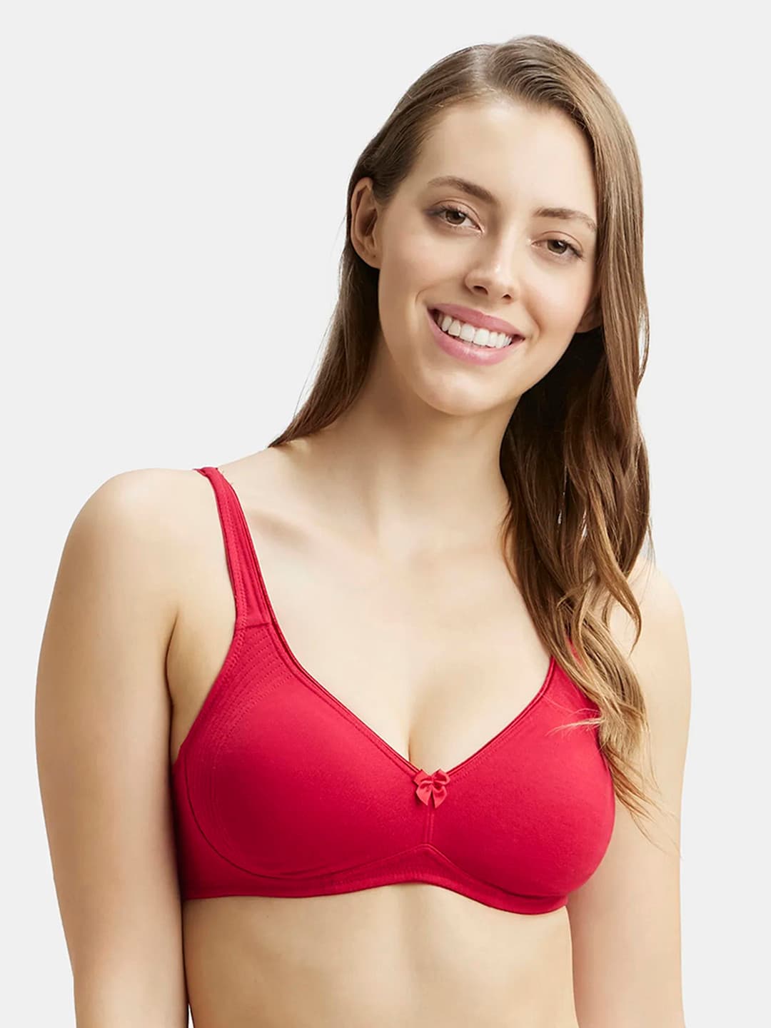 Jockey Wirefree Non Padded Super Combed Cotton Full Coverage Everyday Bra-1250