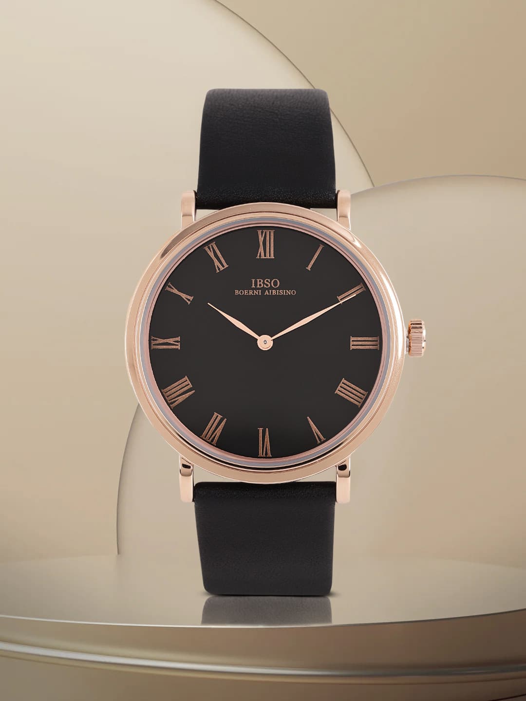 IBSO Men Black Analogue Watch B2240GCBK-
