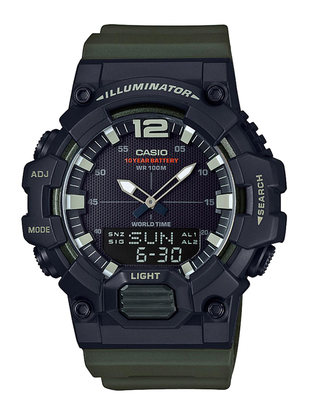 CASIO Youth Series Men Black Dial Analog-Digital Watch HDC-700-3AVDF - D155