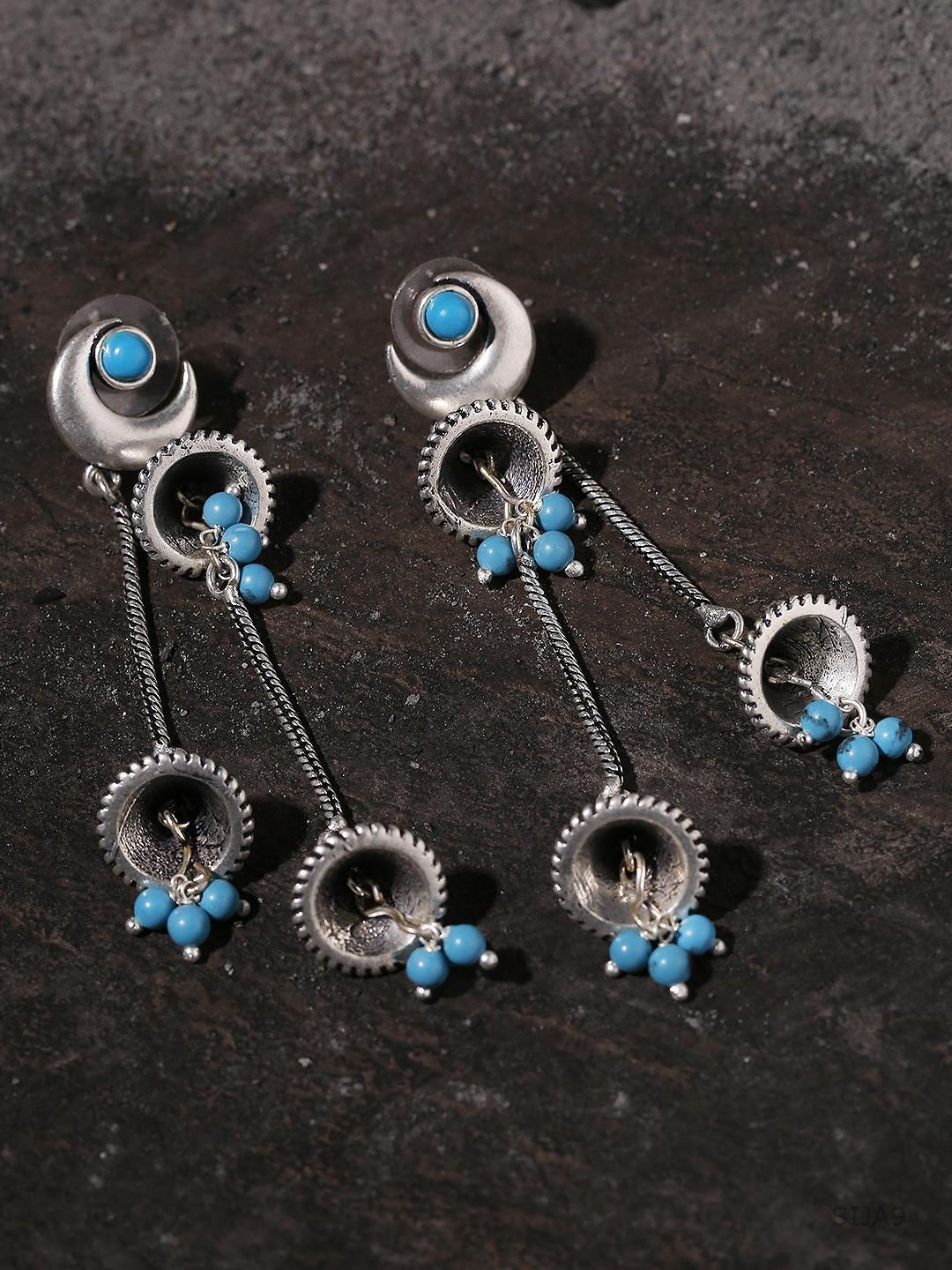 Moksha Half Moon Drop Earrings
