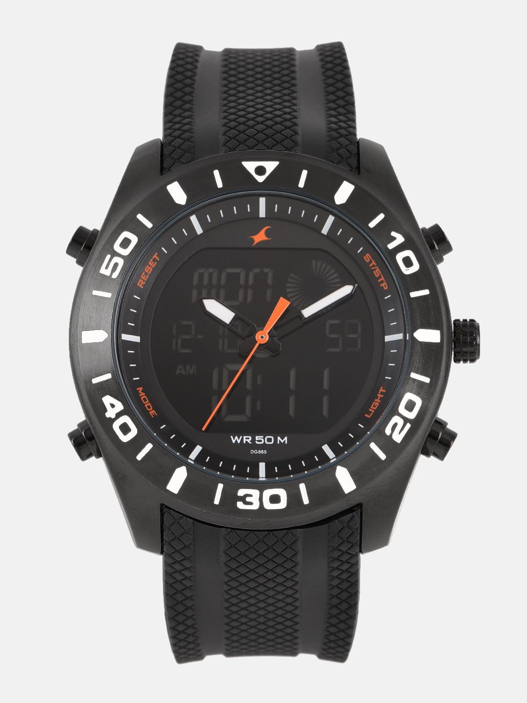 Fastrack Men Black Digital Watch NK38034NP01_OR