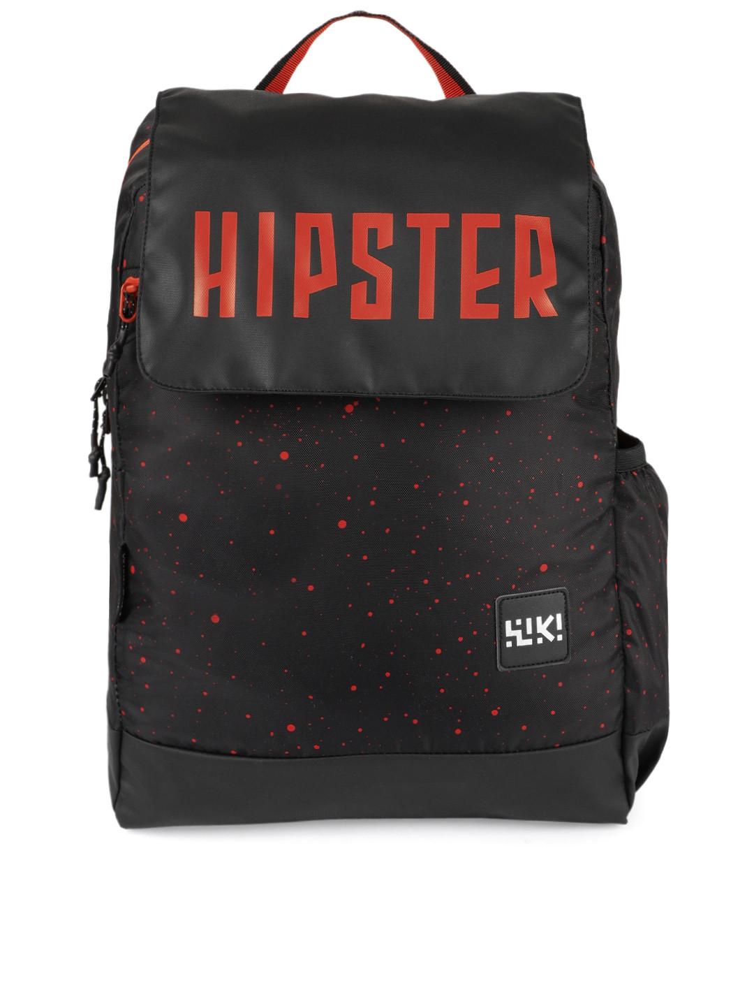 Wildcraft Unisex Black Wiki Snap-it Backpack