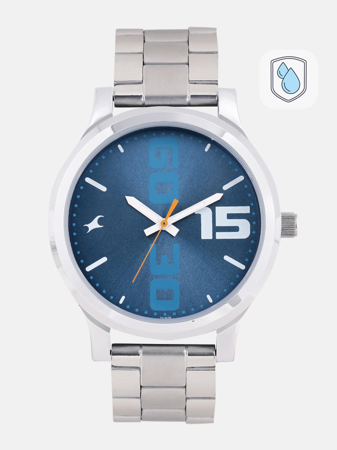 Fastrack Bold Quartz Analog With Blue Dial Watch For Guys - Nt38051sm05