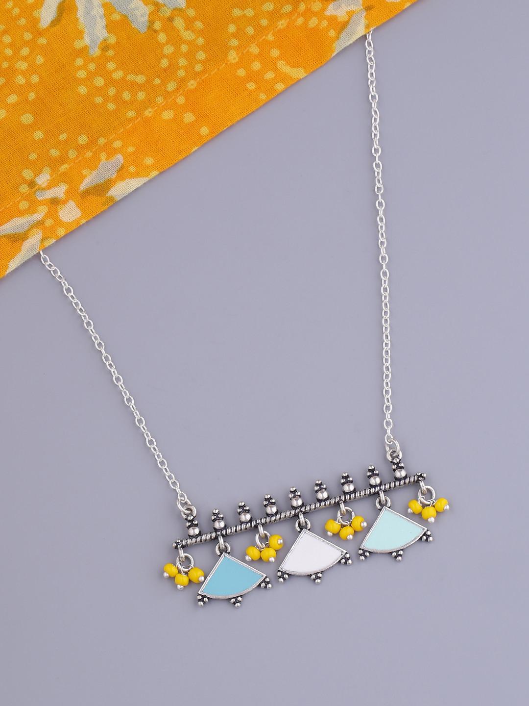 Bagh E Fiza Lightly Embellished Brass Pendant