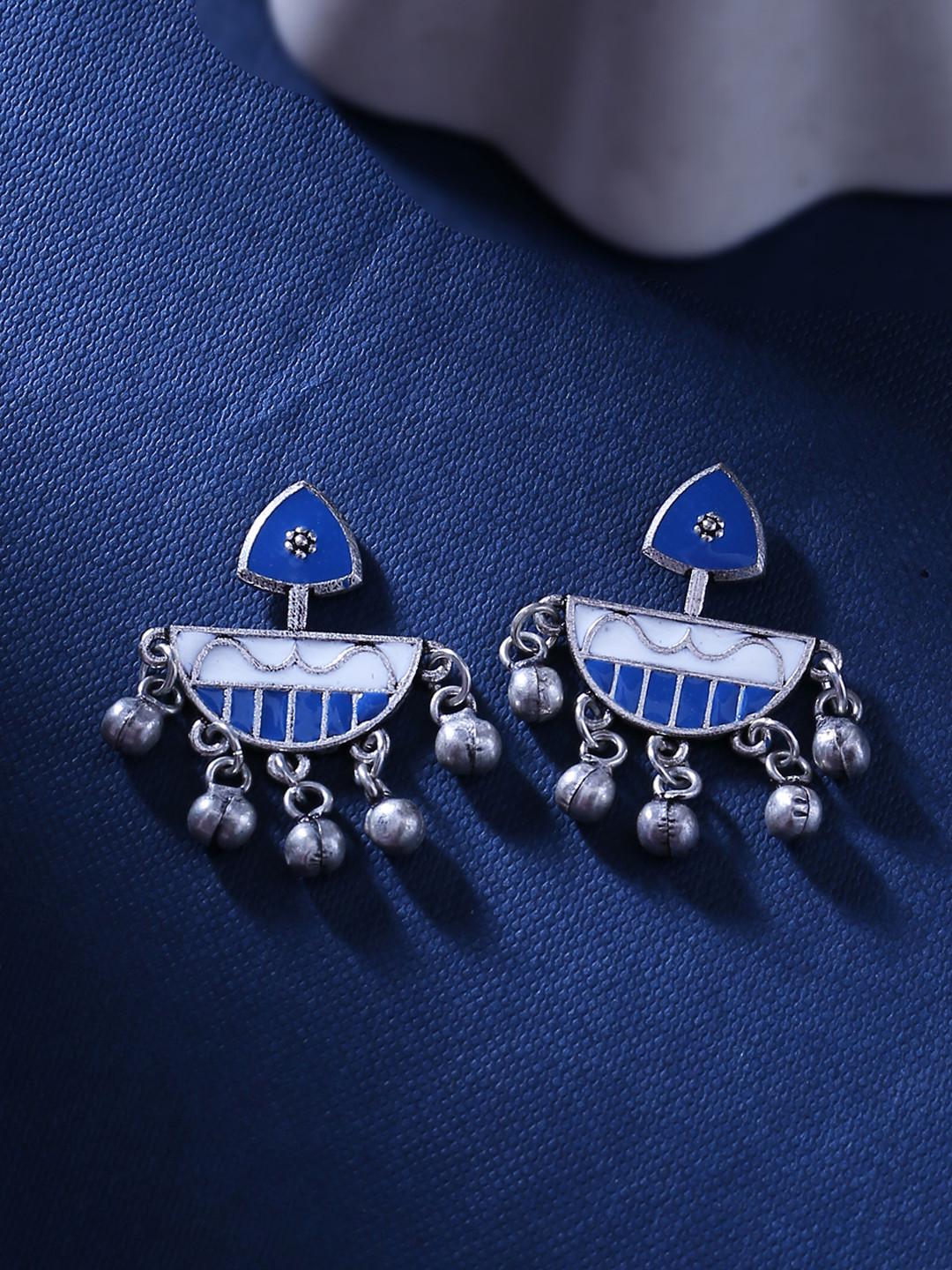 Indigo Affair Tribal Motif Earrings