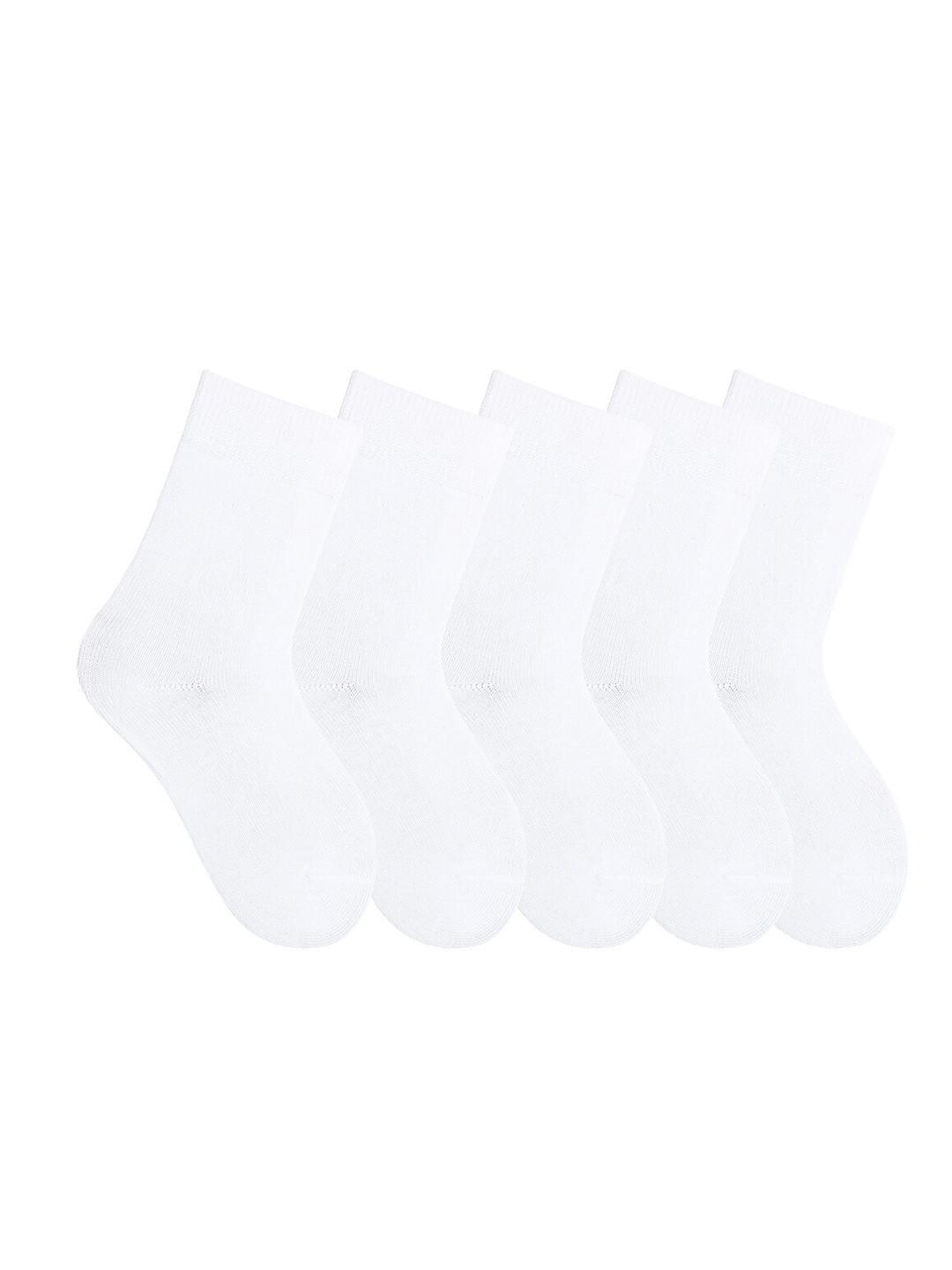 Bonjour Kids Pack Of 5 Assorted Calf-Length School Socks
