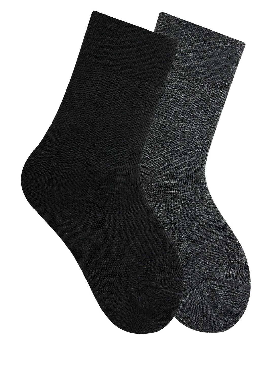 Bonjour Kids Pack Of 2 Assorted Woolen Calf-Length Socks