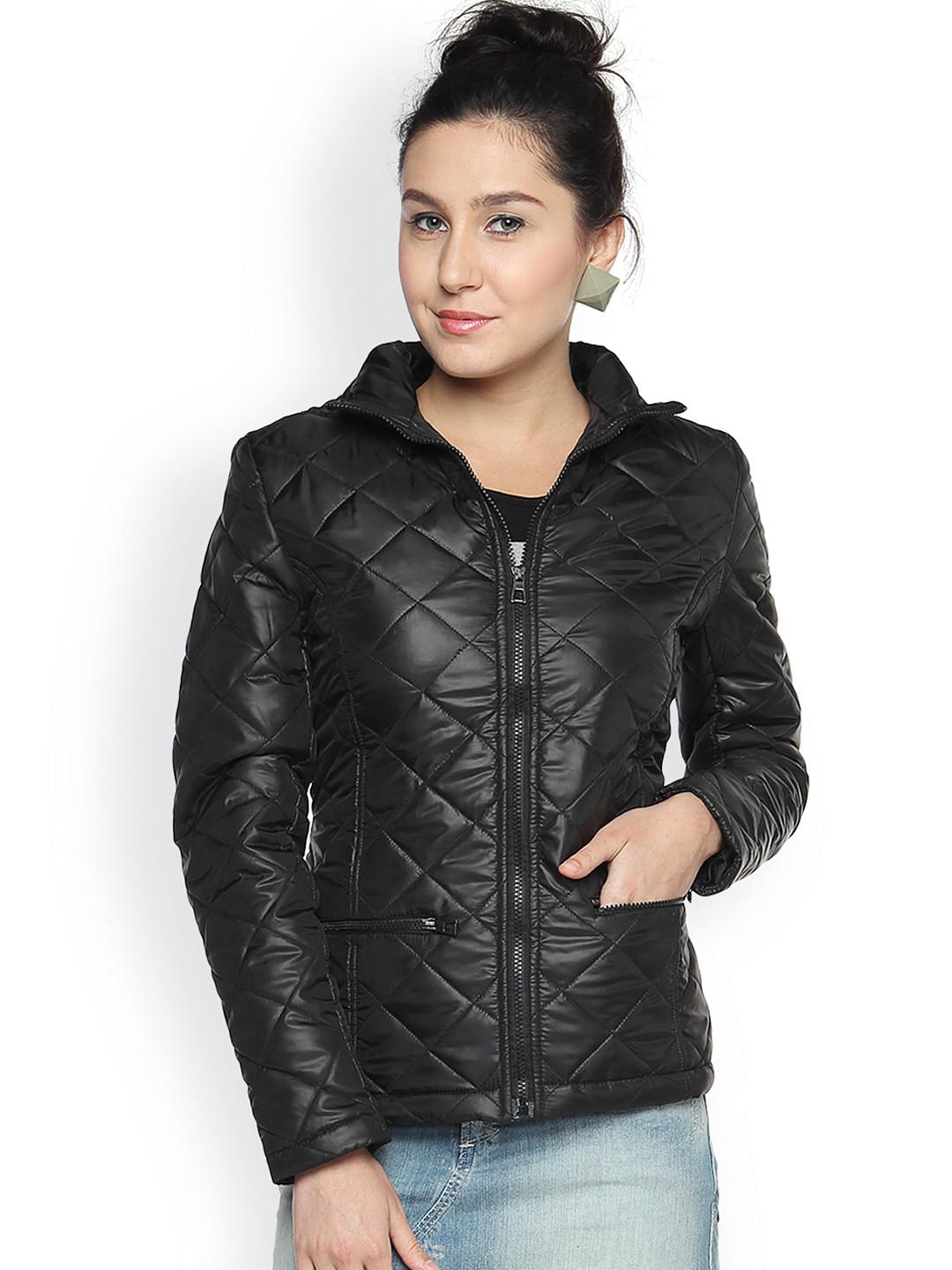 PINACOLADA Women Black Thermal Bomber Jacket