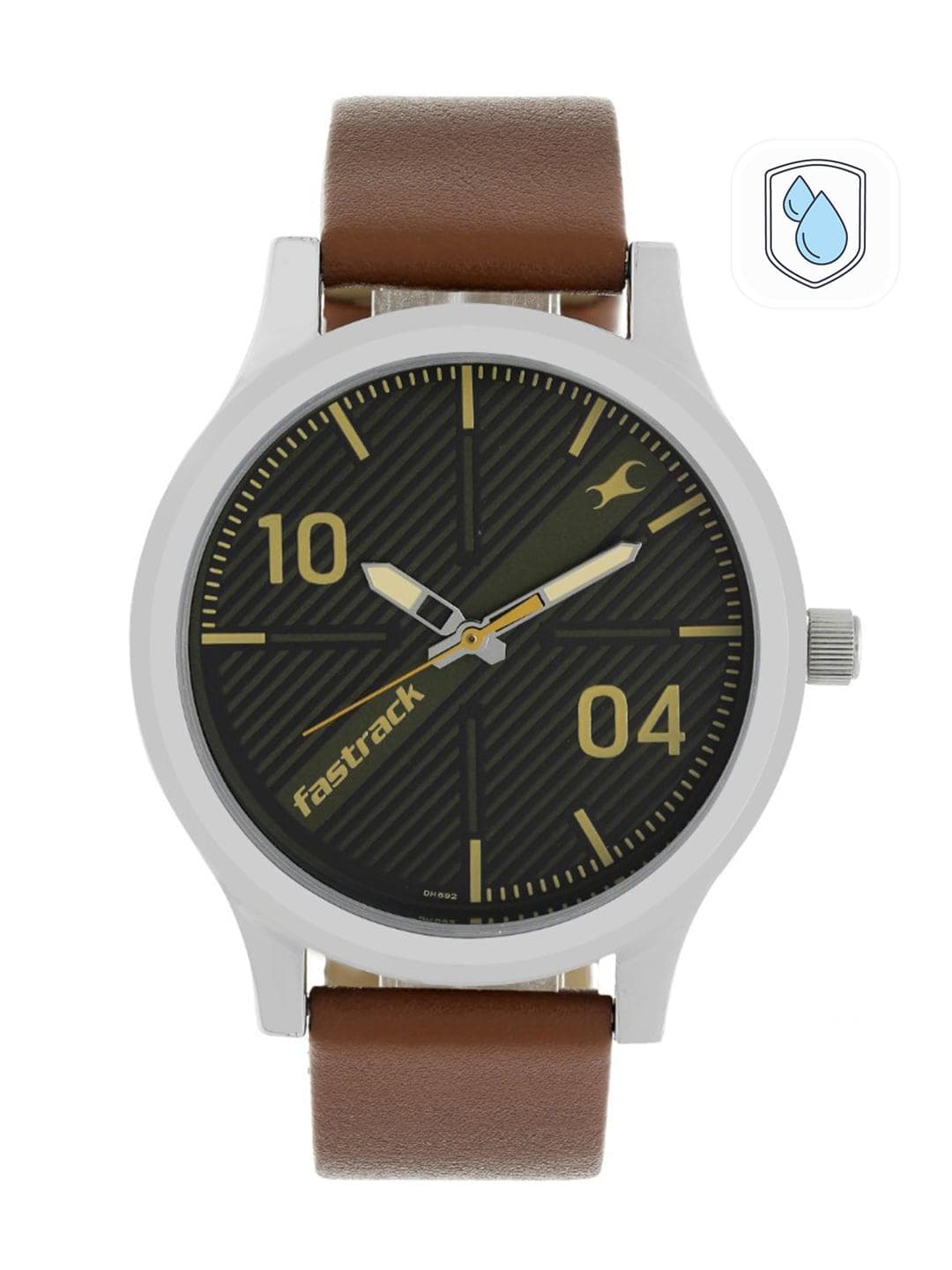 Fastrack Fundamentals Quartz Analog With Black Dial Watch For Guys - Nt38051sl02