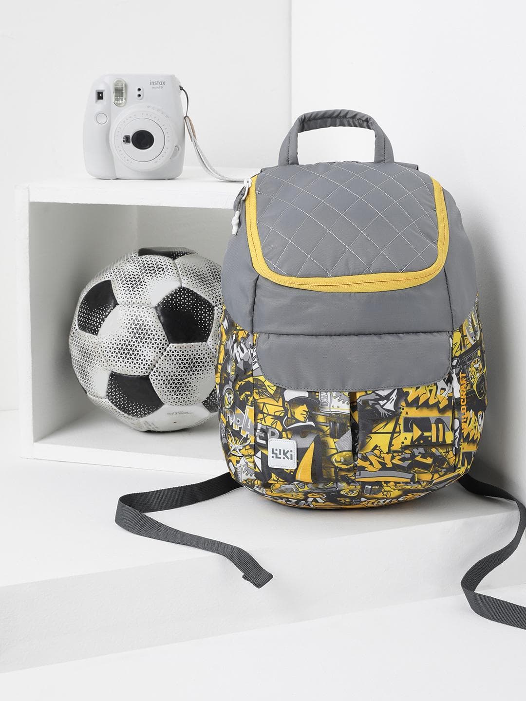 Buy Wildcraft Women Yellow & Grey Graphic Backpack - - Accessories for Women