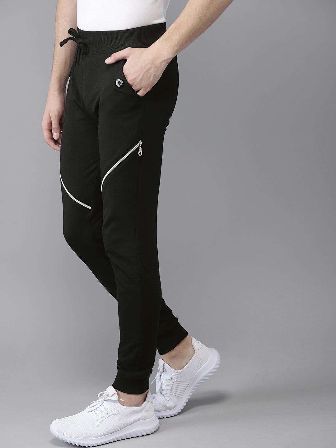 CAHOOT Men Black Solid Joggers