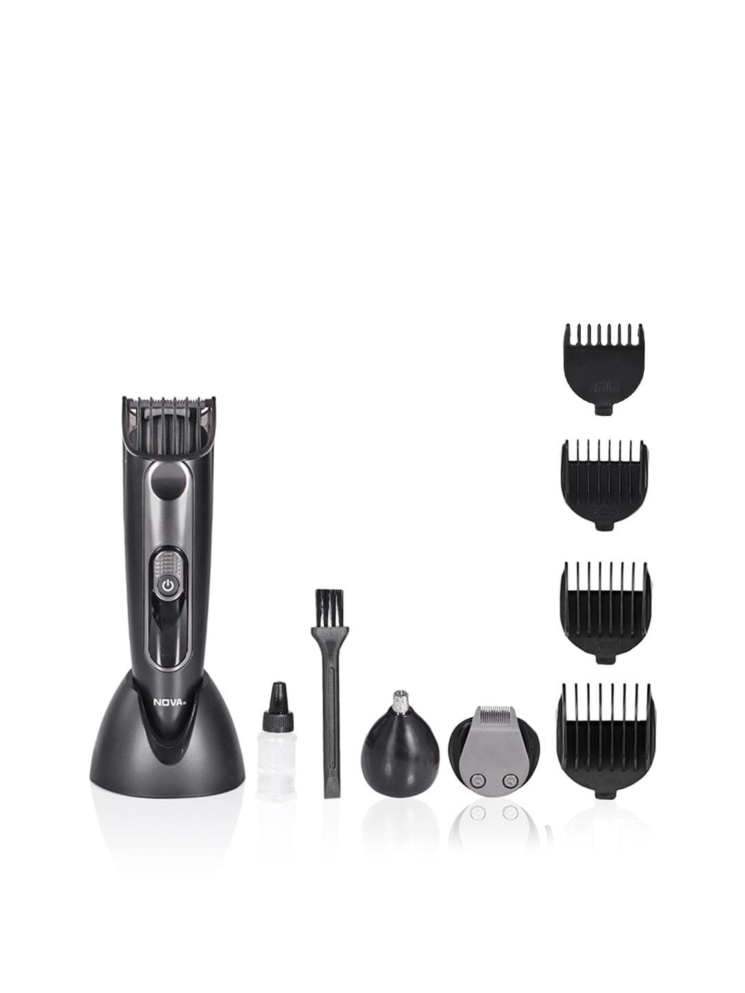 NOVA Men NG-1149 SuperGroom 8 Rechargeable All in One Multi Groomer - Black