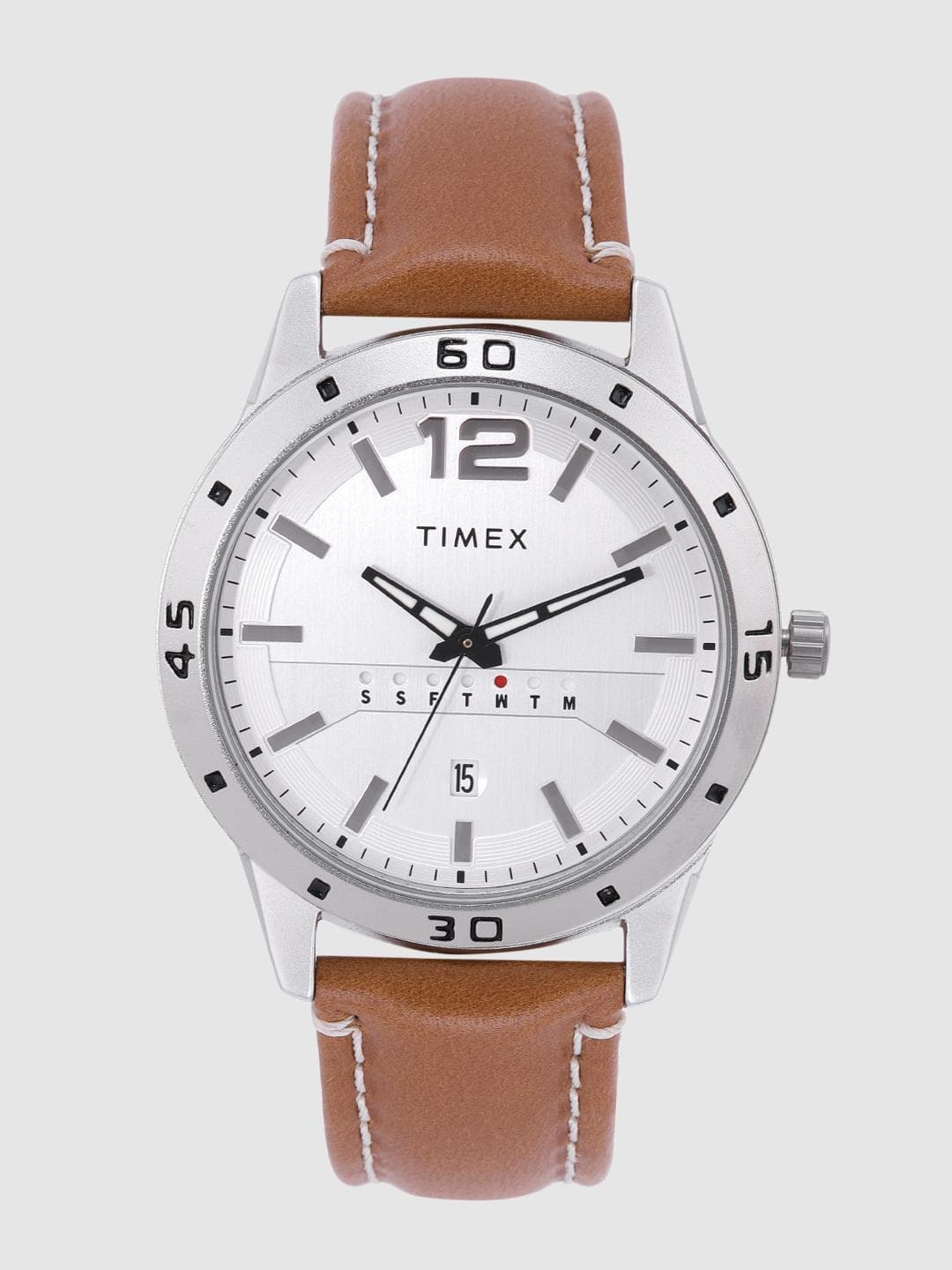 Timex Round 21mm Silver Dial Analog Men Watch - 36596416