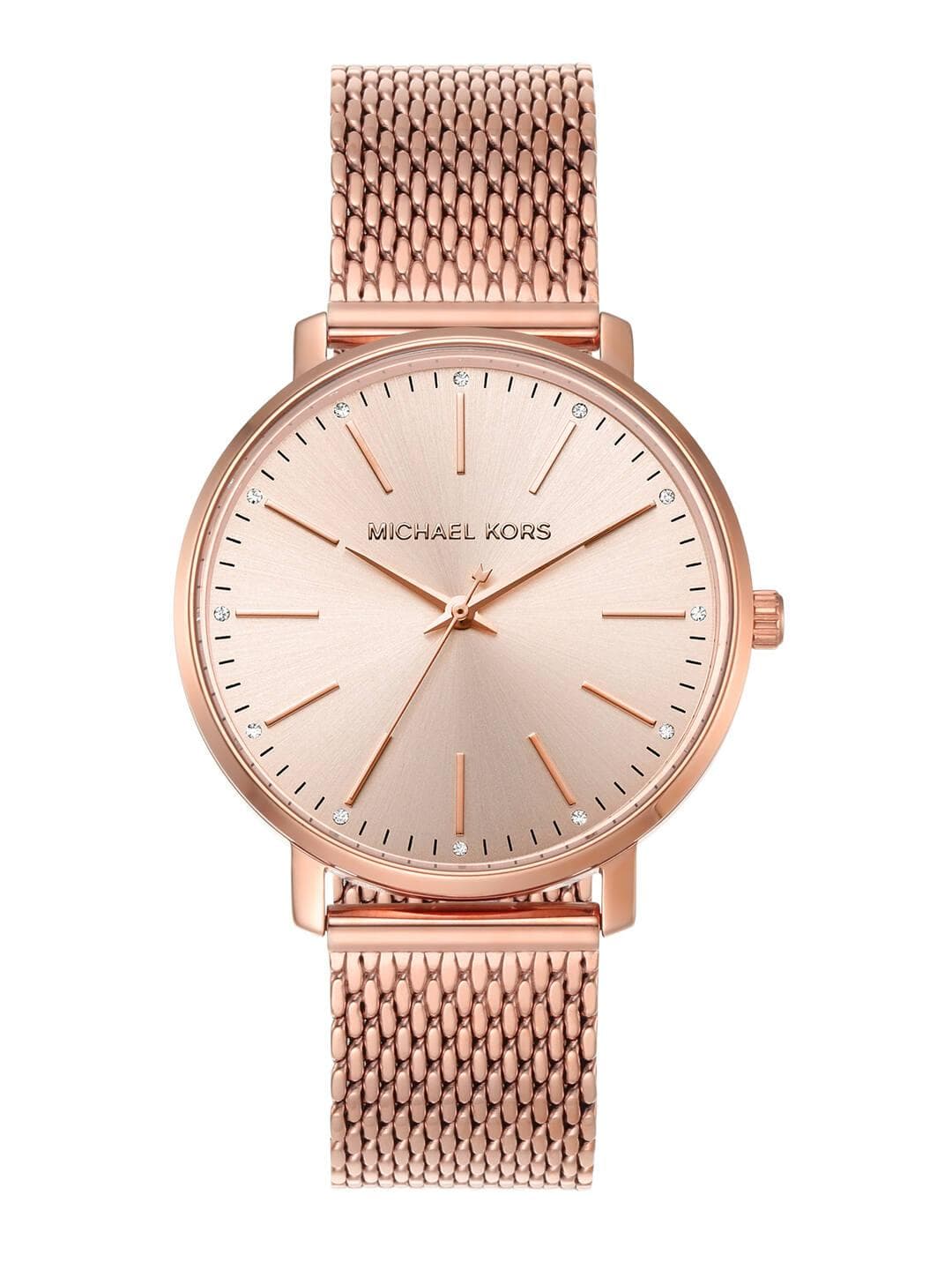 Buy Michael Kors Women Rose Gold Analogue Watch MK4340 - - Accessories for Women