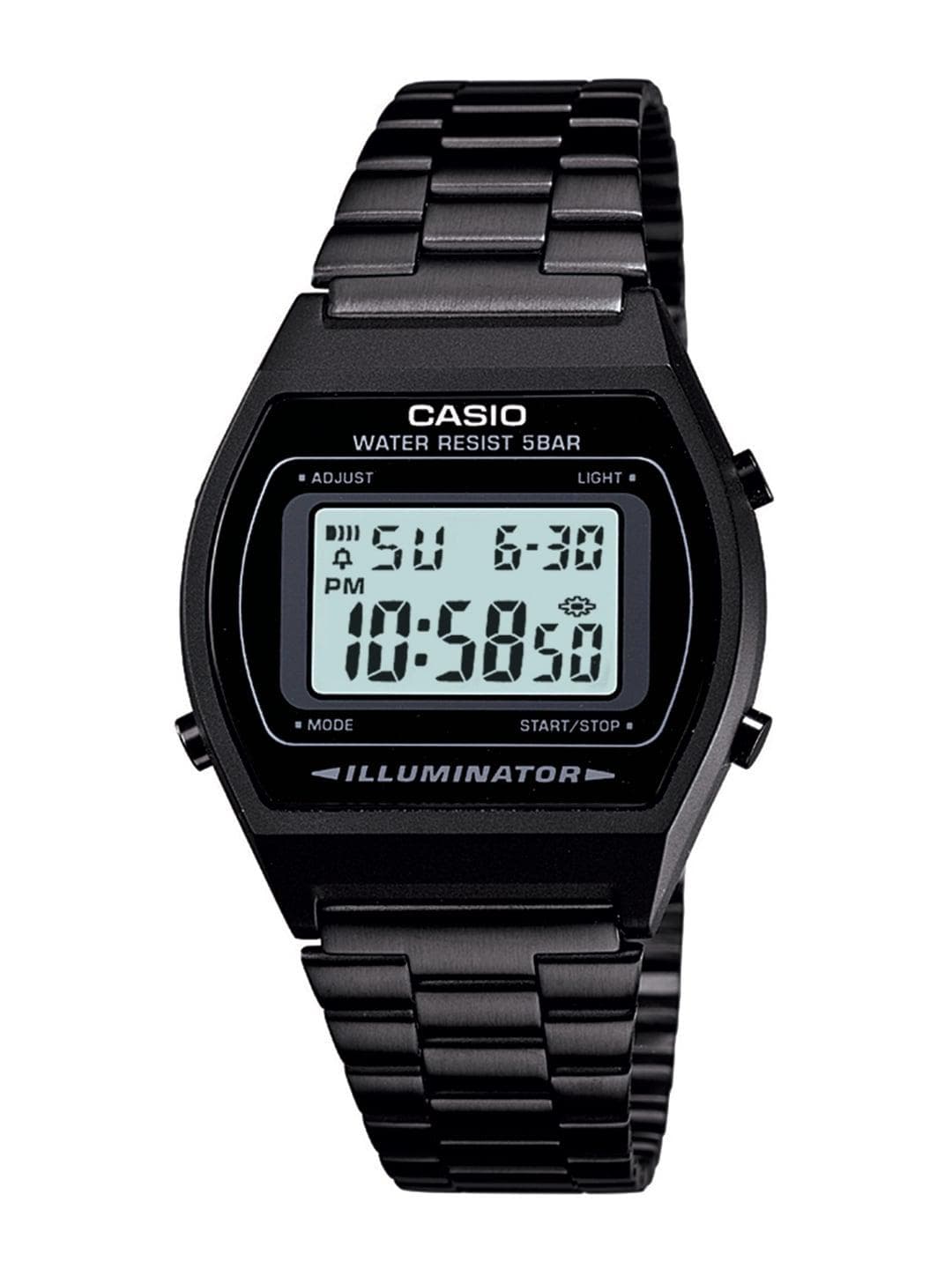 Buy CASIO Vintage B640WB 1ADF Black Digital Dial Black Stainless Steel Band D180 - - Accessories for Unisex