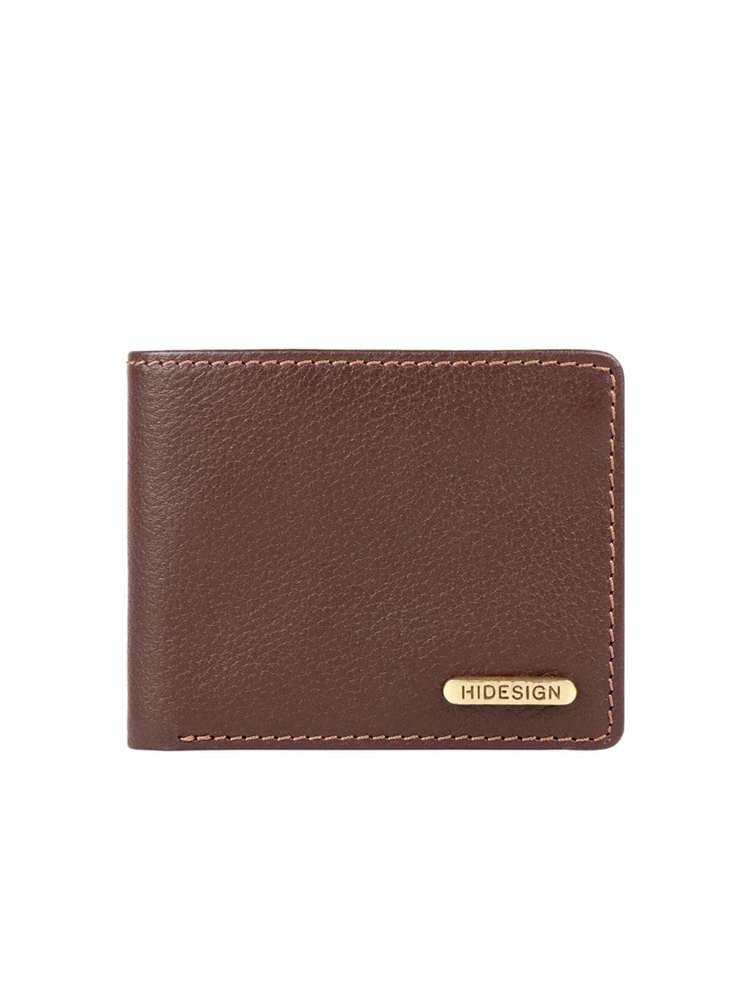 Hidesign Men Brown Solid Two Fold Leather Wallet