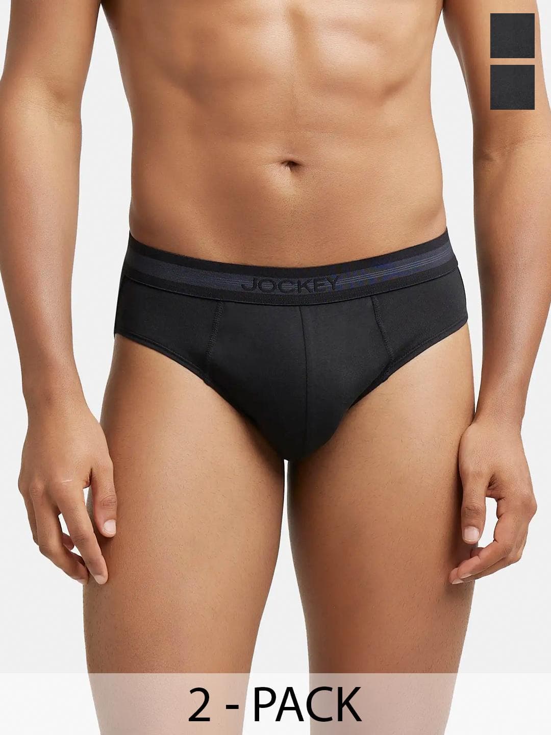 Jockey Pack Of 2 Super Combed Cotton Brief with Stay Fresh Treatment-1010