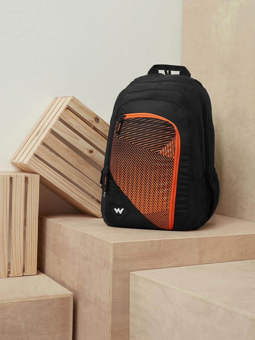 Buy Wildcraft Unisex Black & Orange Graphic Printed Colossal Backpack - - Accessories for Unisex