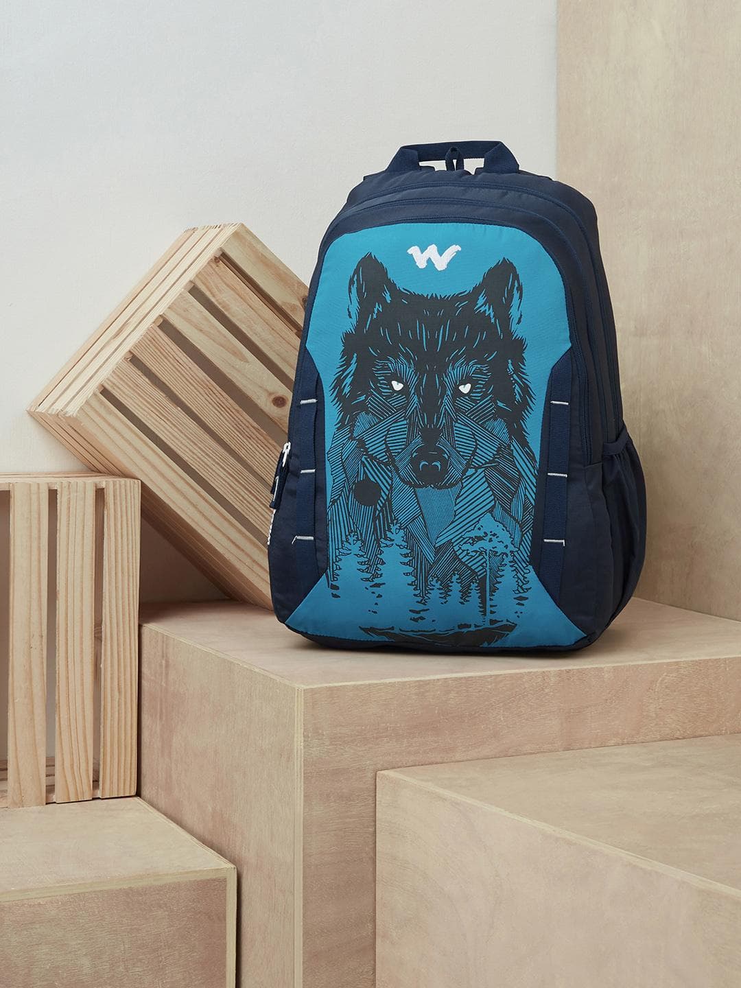 Buy Wildcraft Unisex Blue Daredevil Graphic Backpack - - Accessories for Unisex
