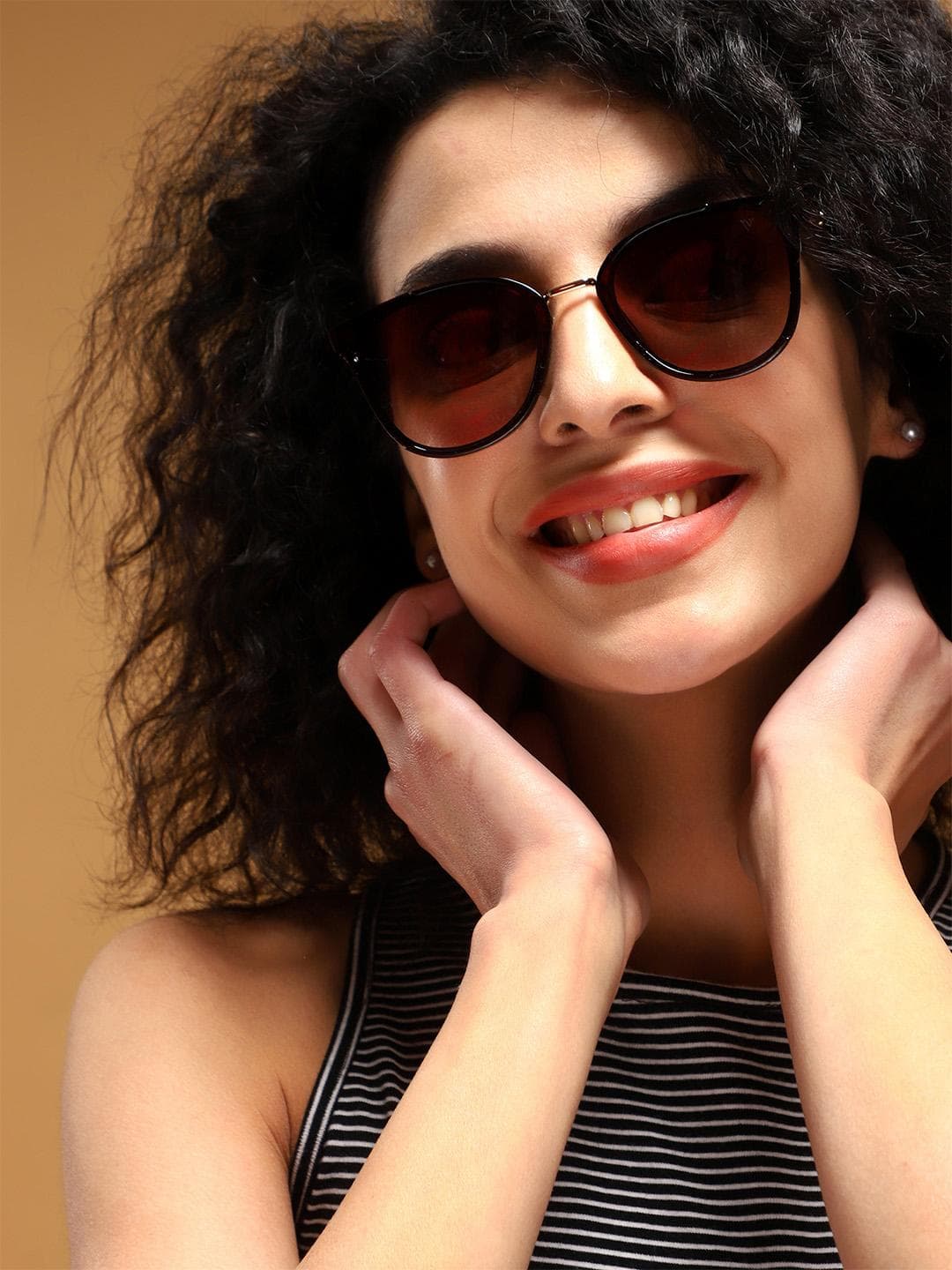 Buy Voyage Women UV Protected Cateye Sunglasses B6101MG3176 - - Accessories for Women