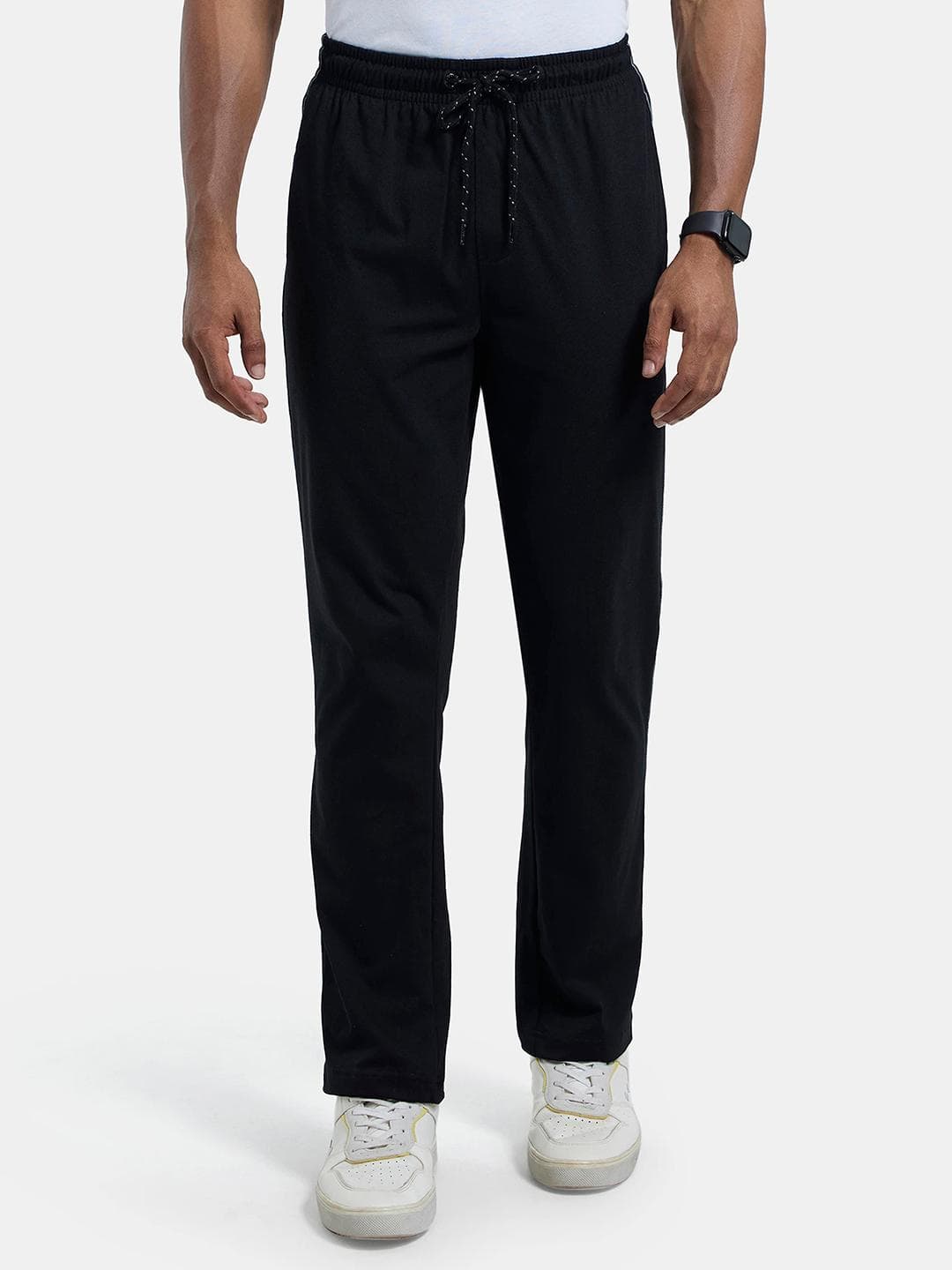 Jockey Super Combed Cotton Rich Solid Trackpant with Side Pockets - 9500