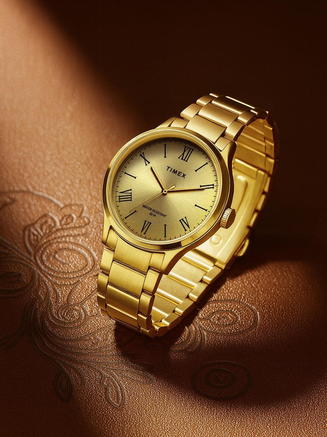 Buy Timex Round 21mm Champagne Dial Analog Men Watch TW000R431 - - Accessories for Men
