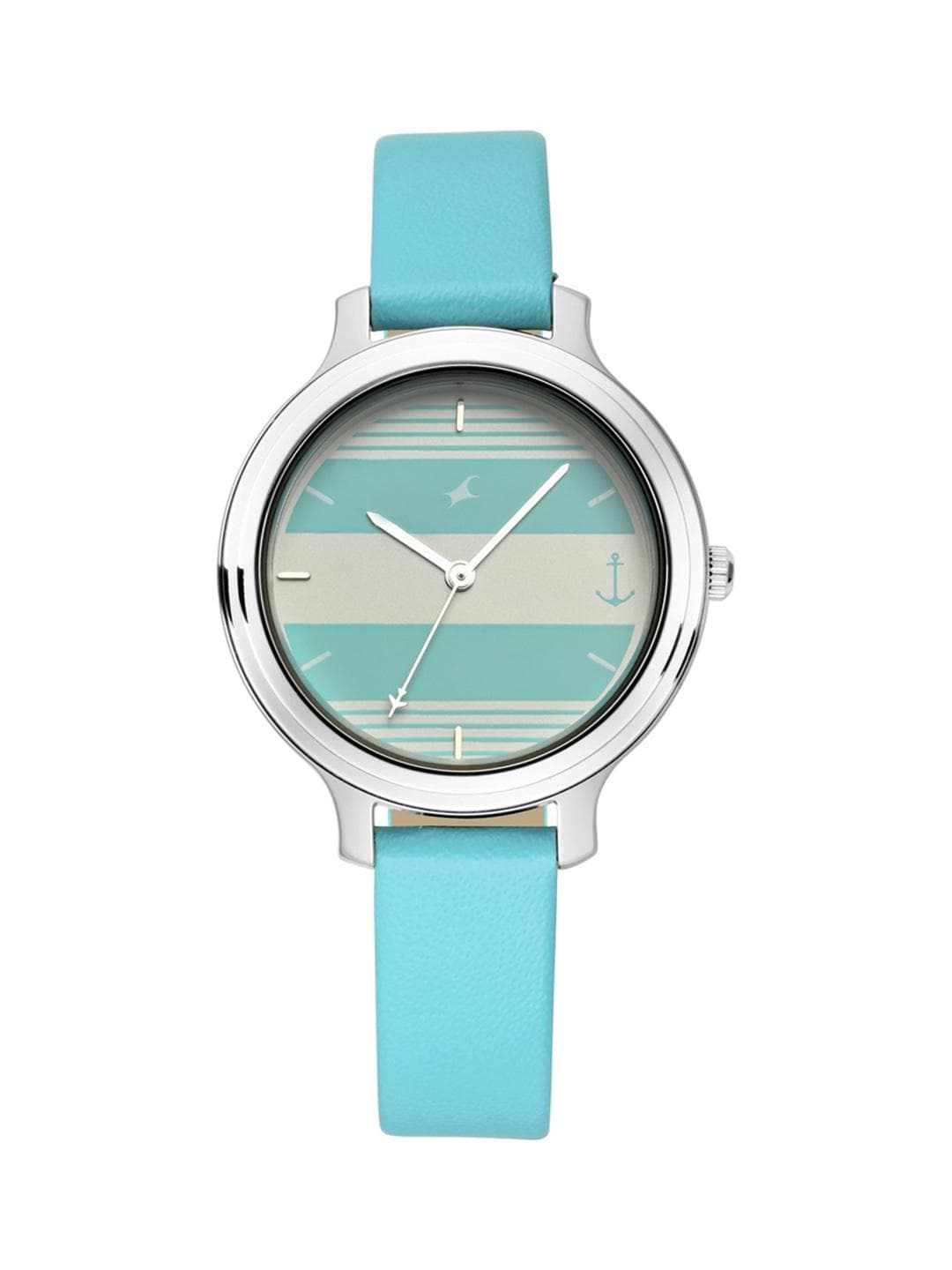 Fastrack Women Turquoise Blue & Grey Analogue Watch 6217SL02