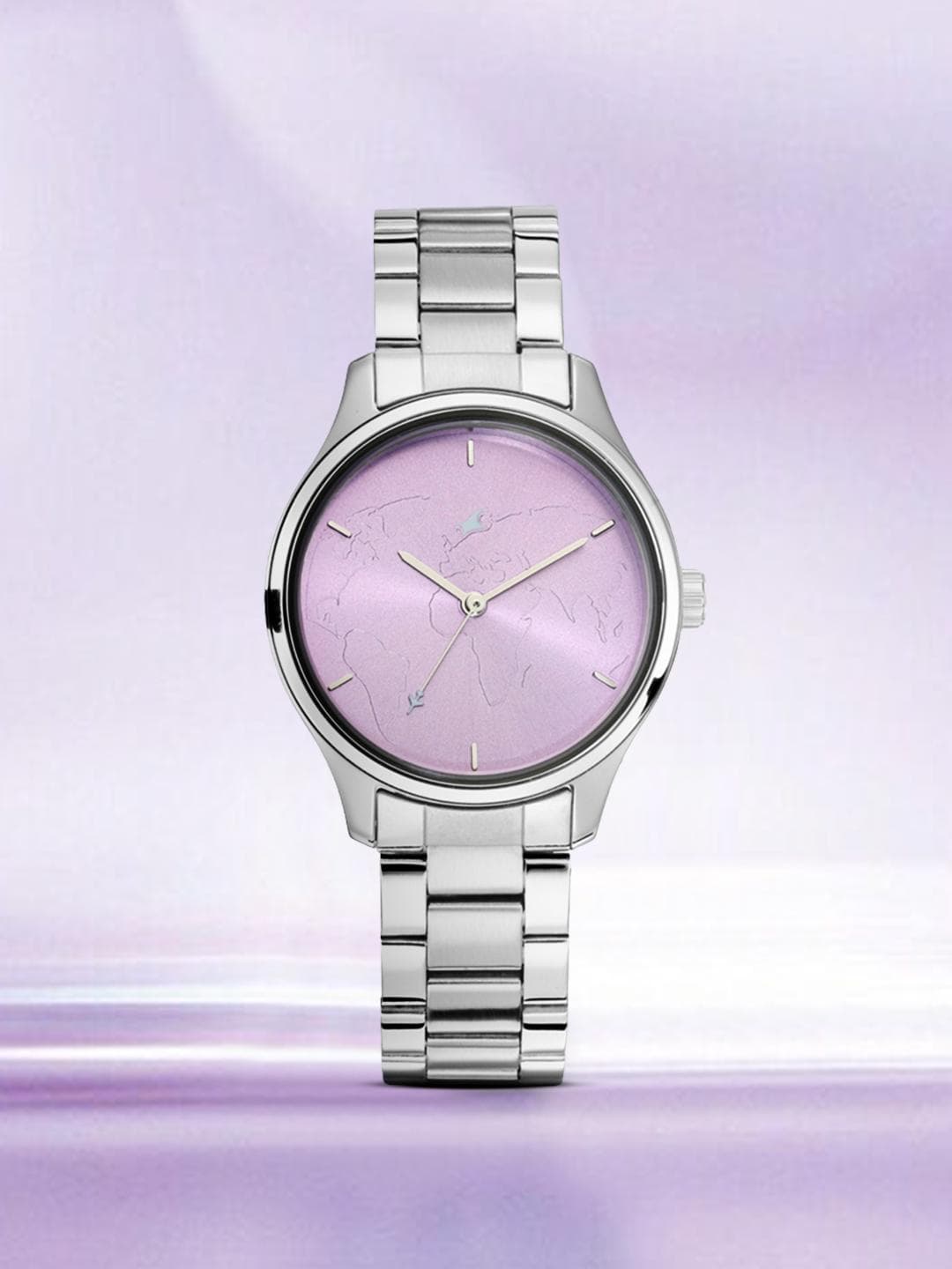 Buy Fastrack Tripster Quartz Analog With Purple Dial Watch For Girls Ns6219sm02 - - Accessories for Girls