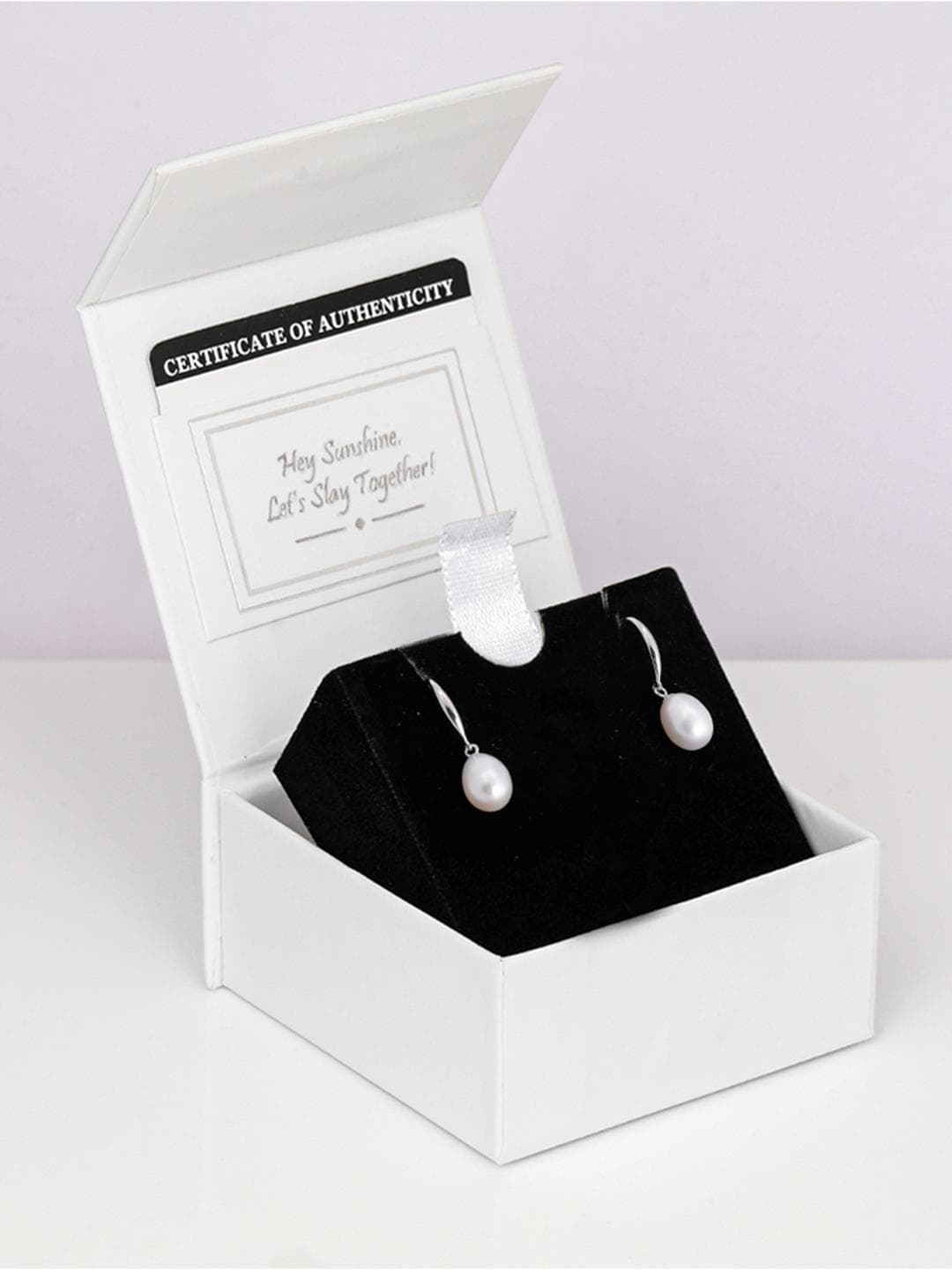 Buy GIVA 925 Silver White Pearl Drop Earrings - - Accessories for Women