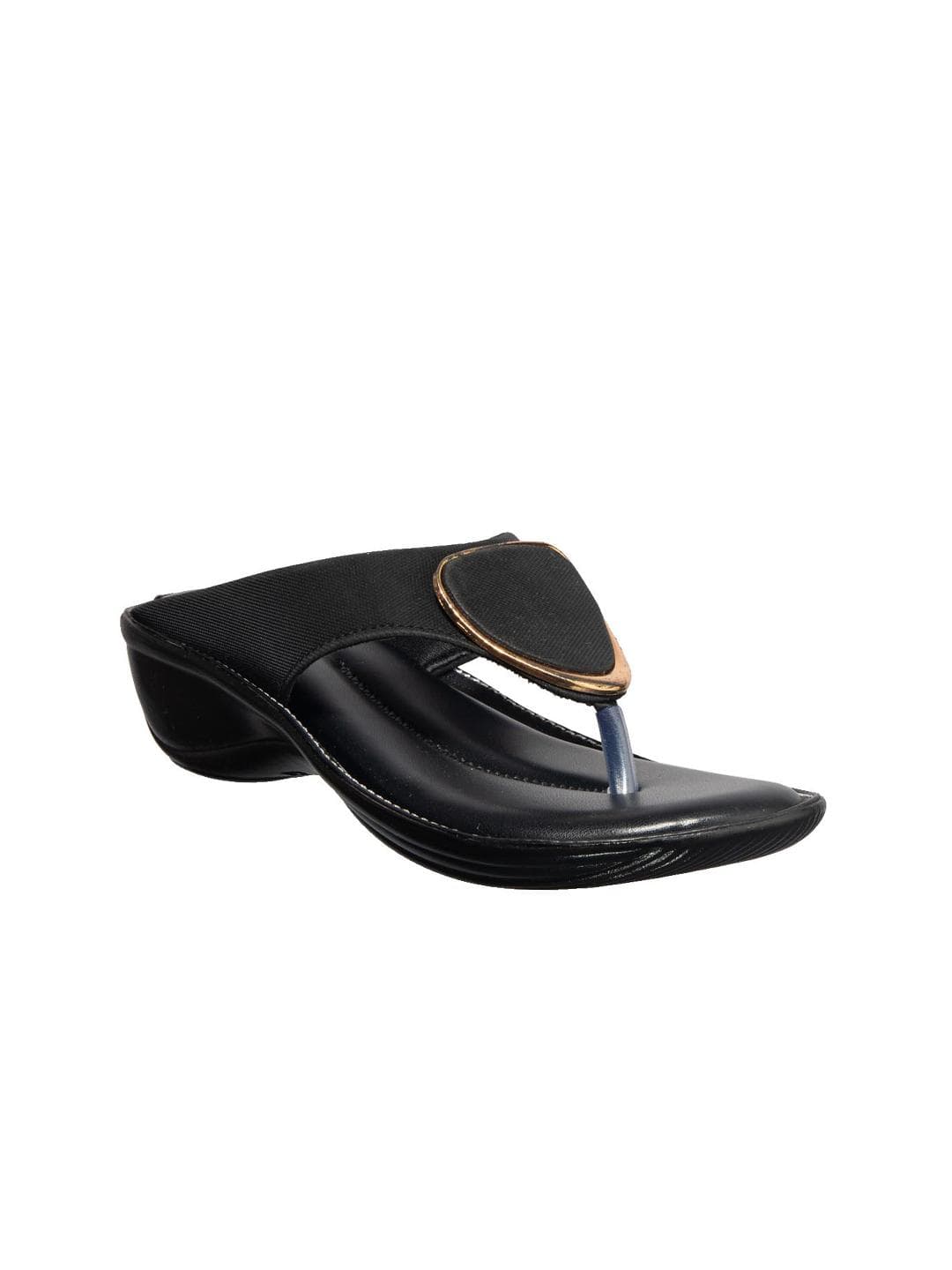 Khadims Women Black Solid Comfort Heels