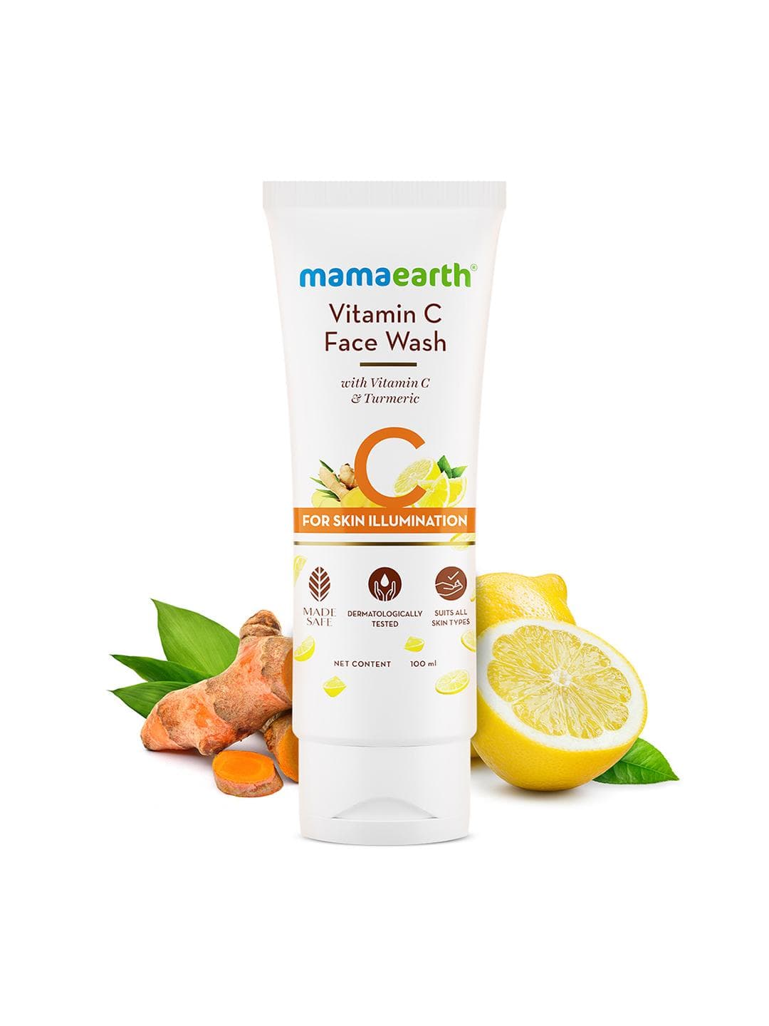 Buy Mamaearth Vitamin C Face Wash With Vitamin C & Turmeric For Skin Illumination 100 Ml - - Personal Care for Unisex