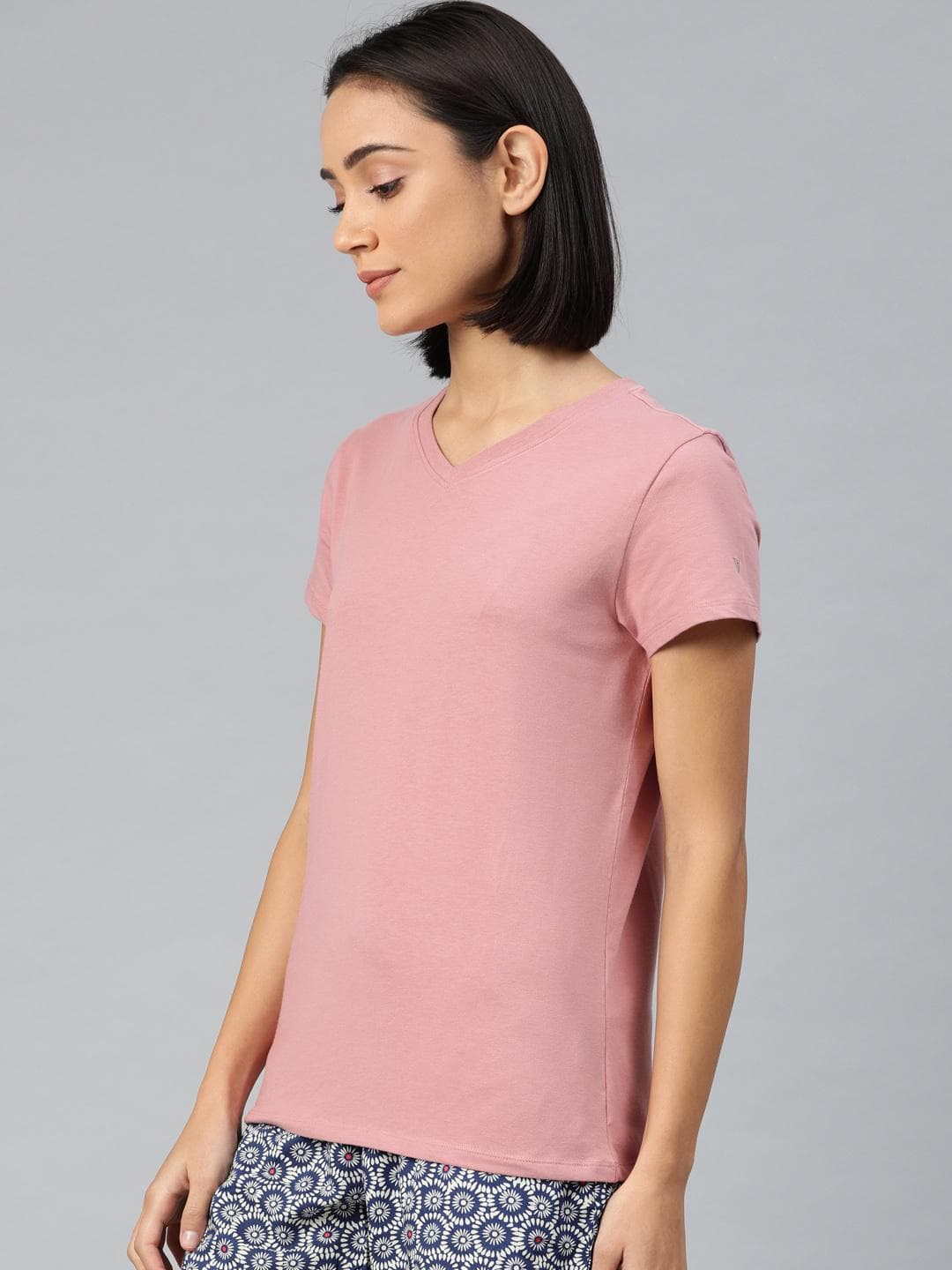 Buy Van Heusen V Neck Lounge T Shirt - - Apparel for Women