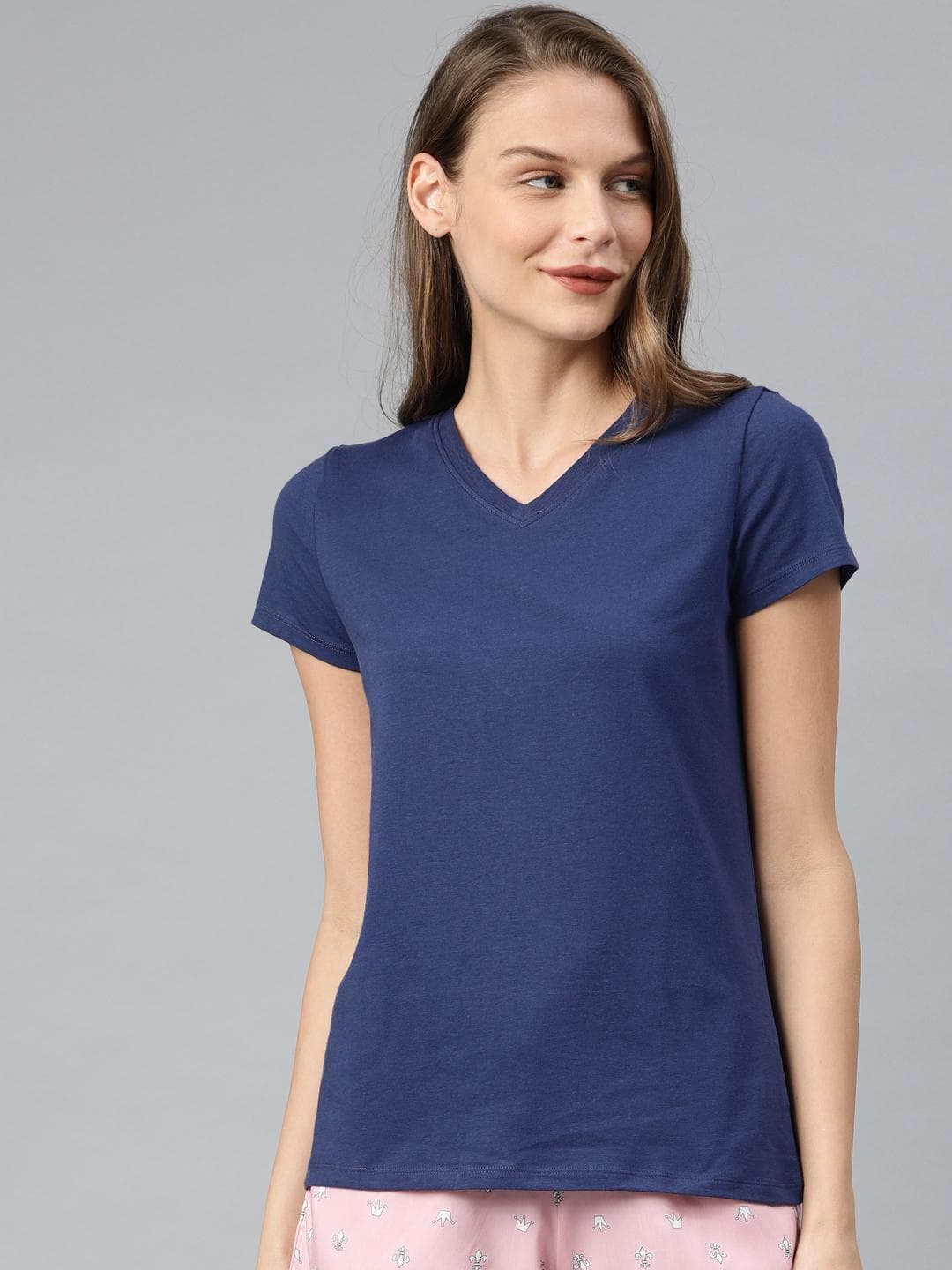 Van Heusen Women V-Neck Lounge T-shirt