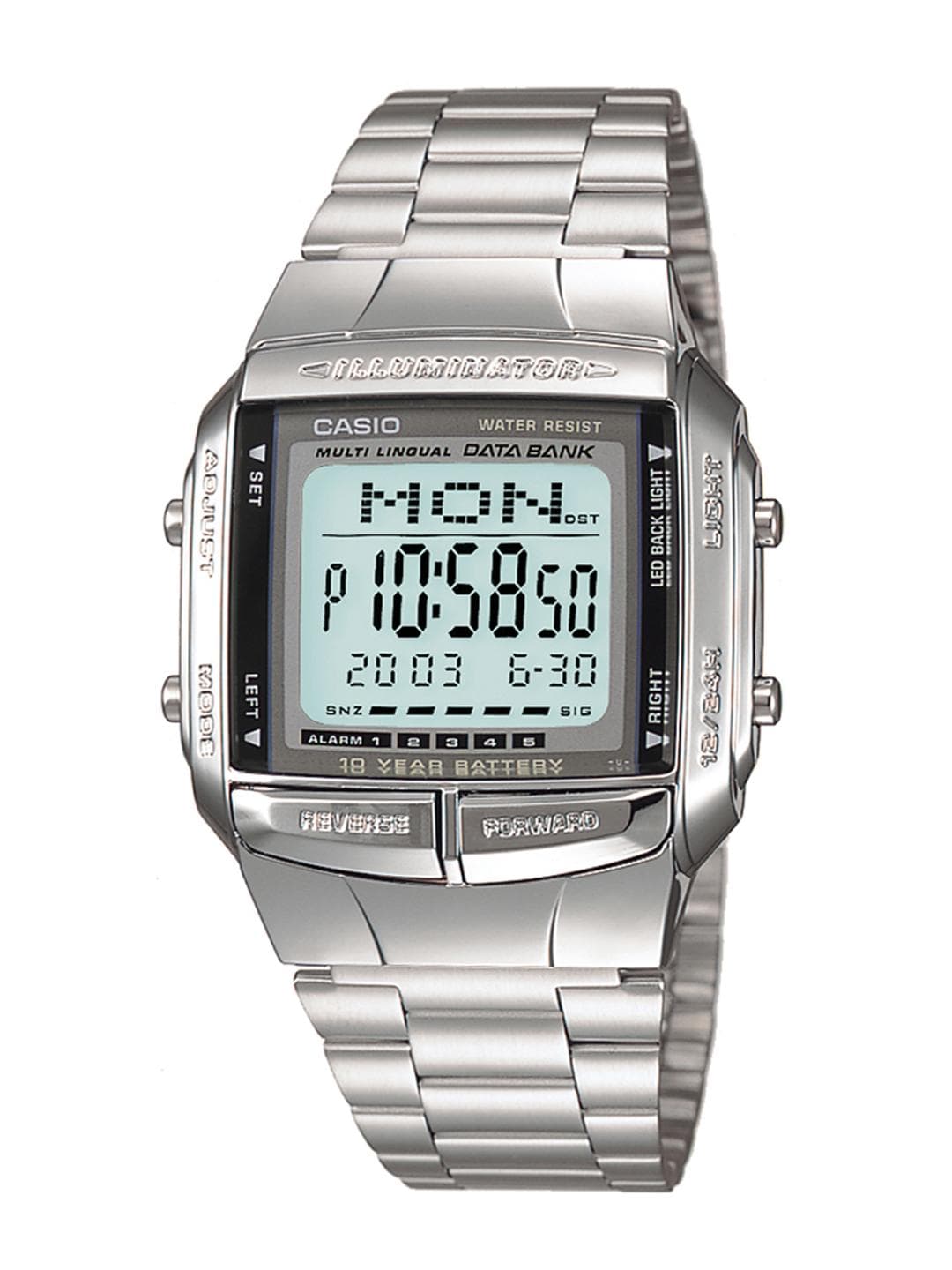 Buy Casio Vintage Series DB 360 1DF Grey Digital Dial Metal DB27 - - Accessories for Men
