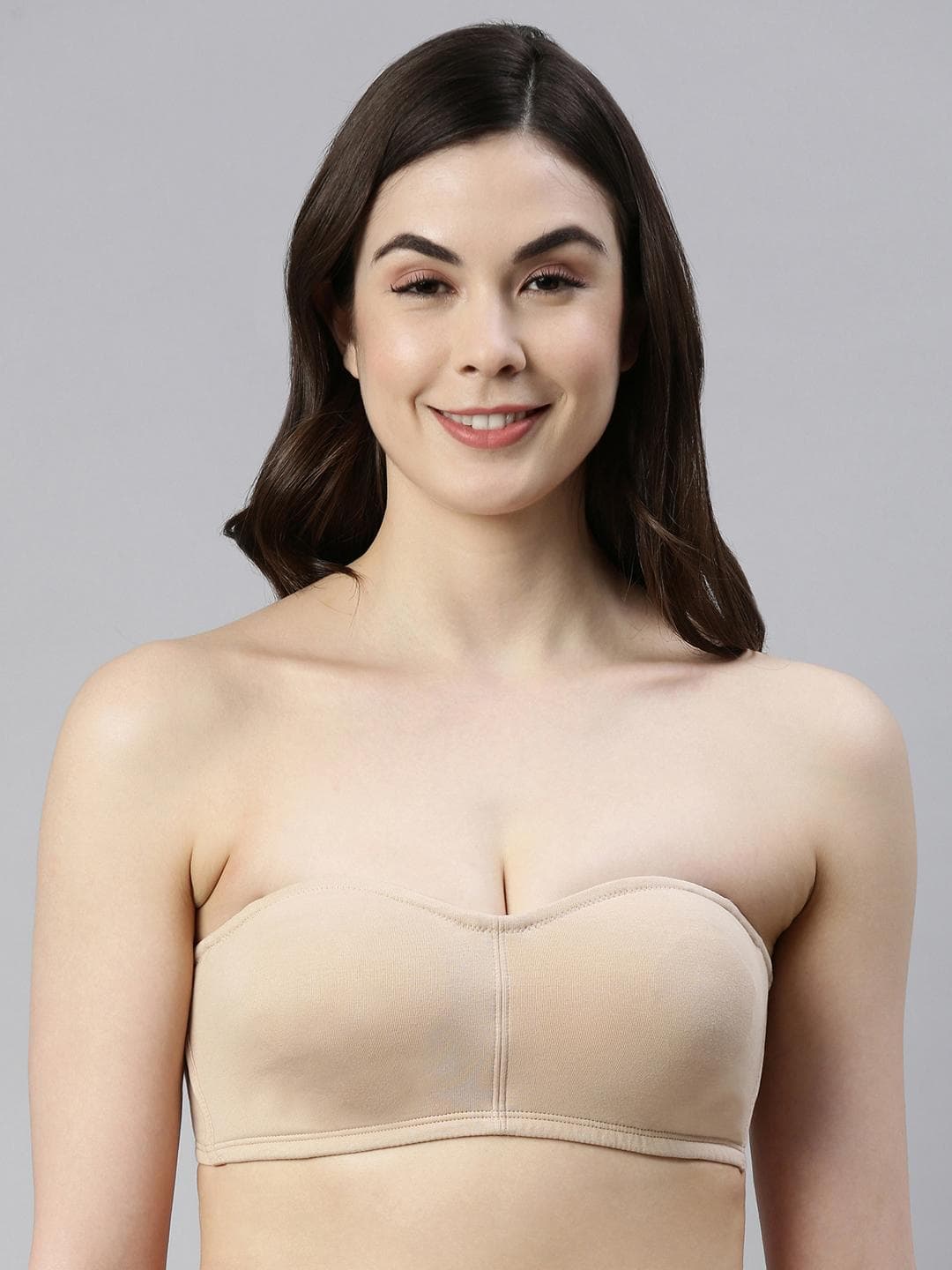 Buy Enamor Non Padded Non Wired Multiway Full Coverage Balconette Bra A019 - - Apparel for Women
