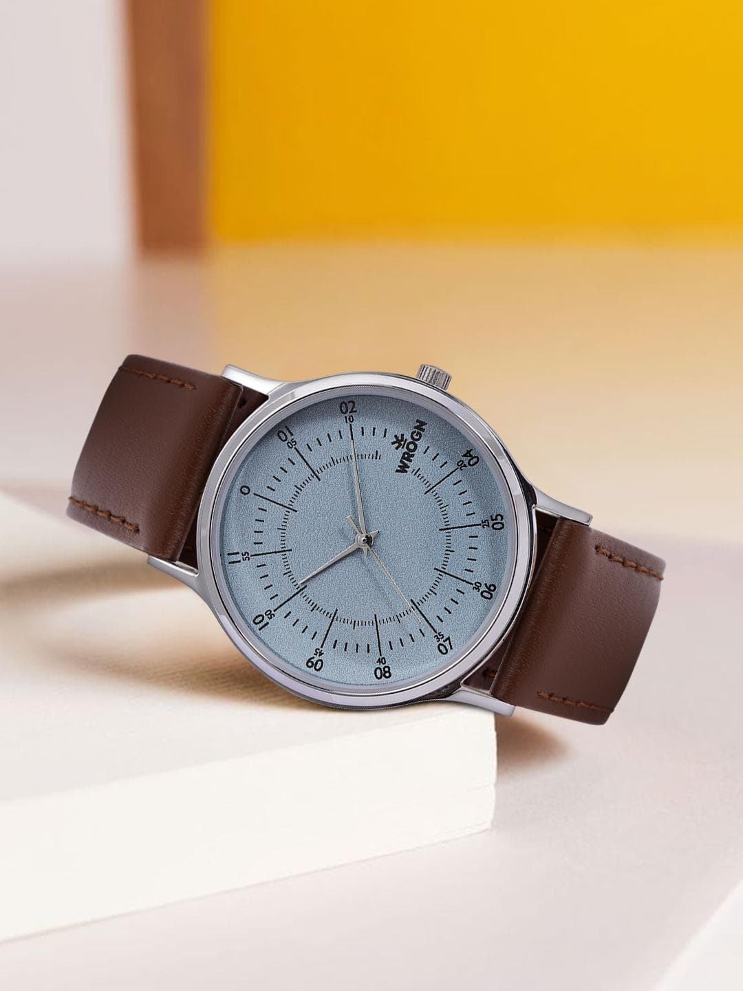 Buy WROGN Men Leather Straps Analogue Watch WRG00042C - - Accessories for Men