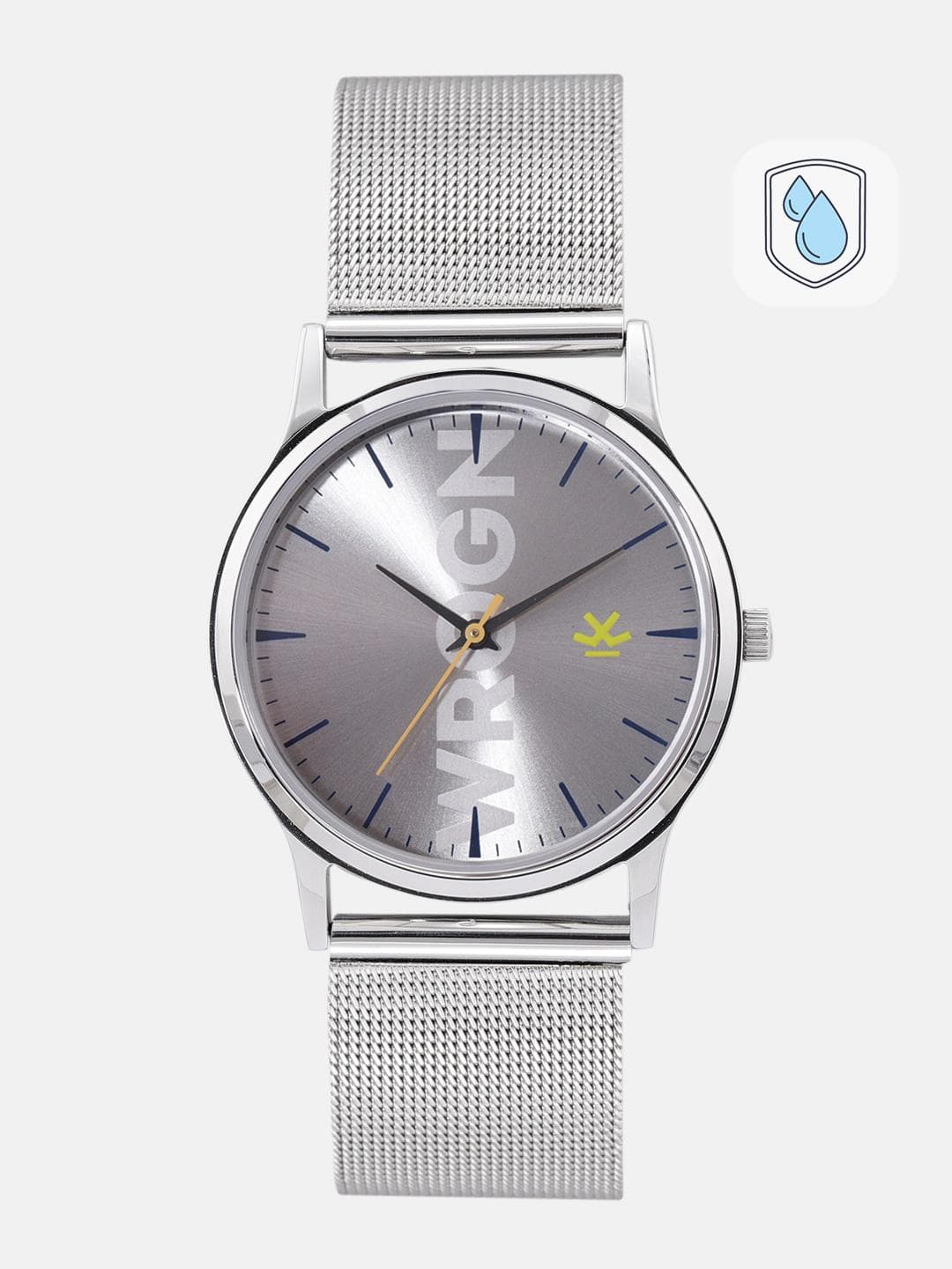 Buy WROGN Men Silver Toned Analogue Watch WRG00050B - - Accessories for Men