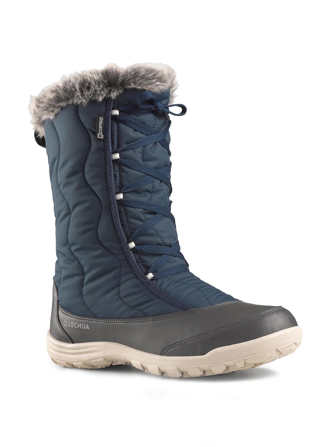Decathlon Quechua - Women Blue SH500 Waterproof Walking or Hiking Winter Boots
