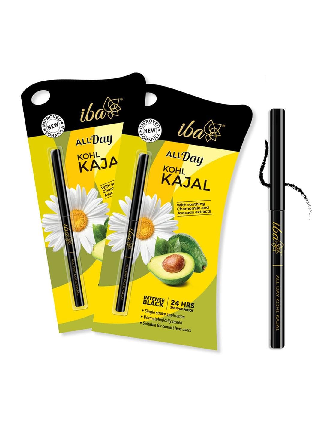 Buy Iba Set Of 2 Black All Day Kohl Sustainable Kajal - - Personal Care for Women