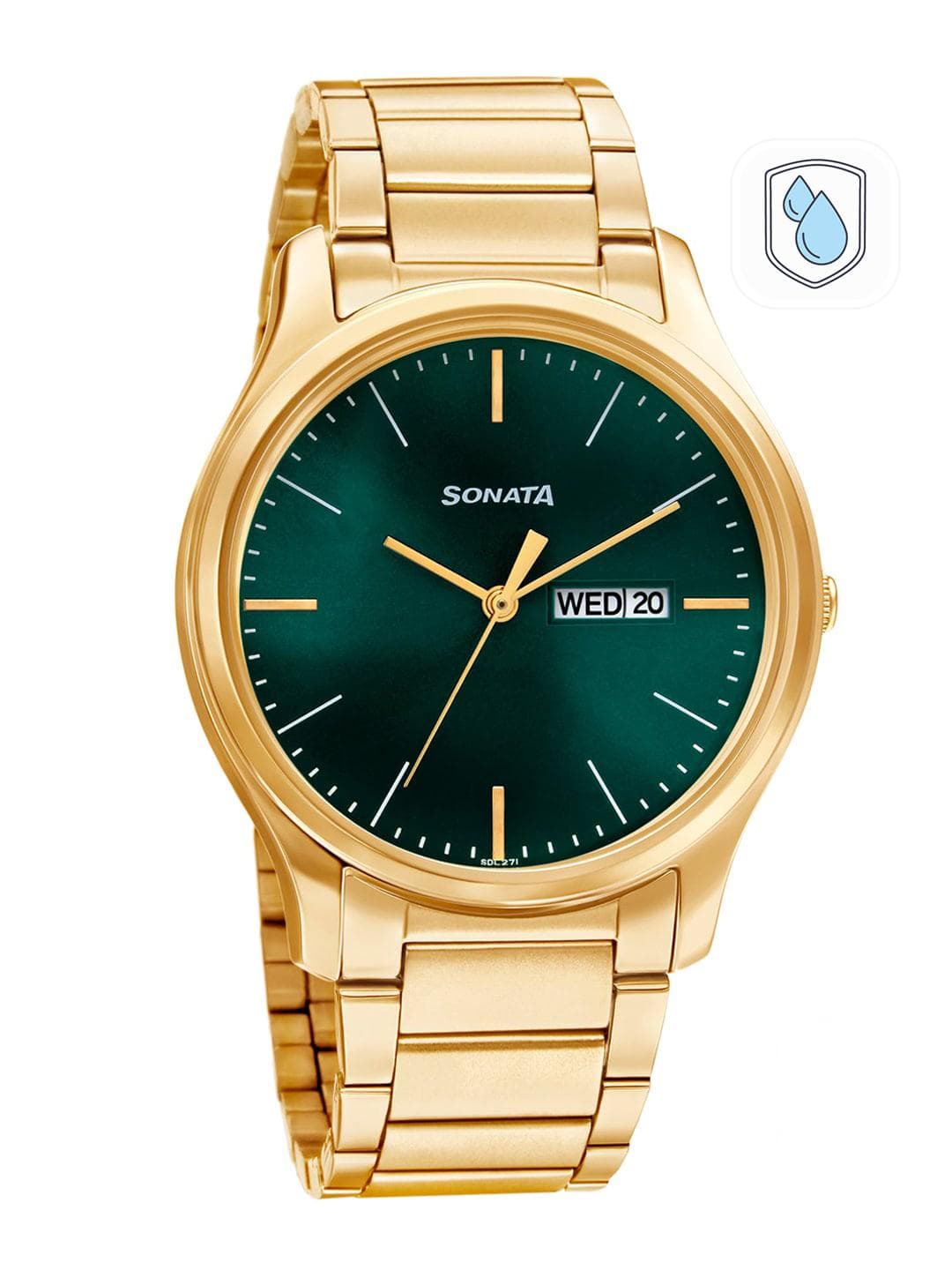 Buy Sonata Essentials Quartz Analog With Forest Green Dial Watch For Men Nt77082ym05w - - Accessories for Men