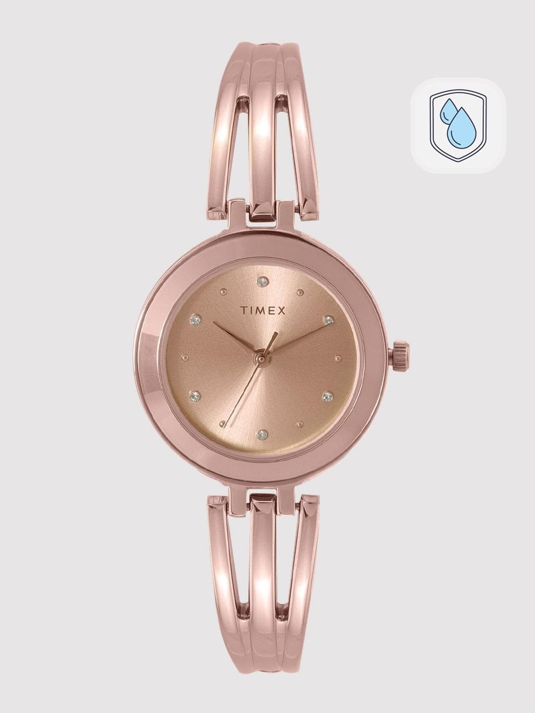 Timex Trendline Round 21mm Rose Gold Dial Analog Women Watch - TWTL10305