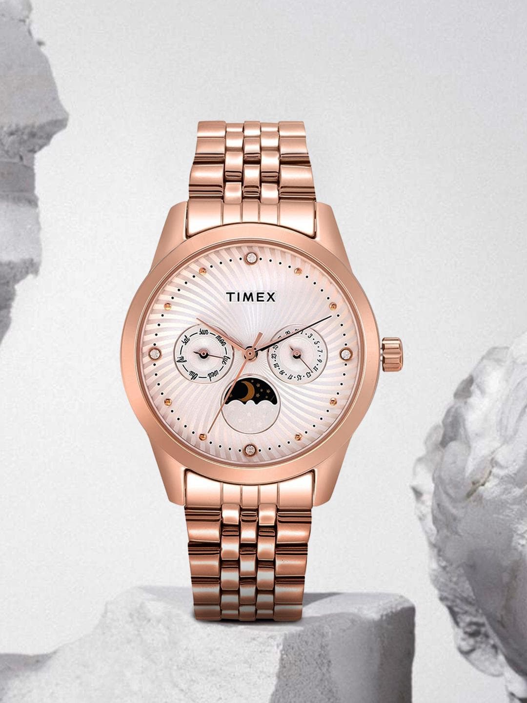 Timex Round 21mm Silver Dial Analog Women Watch - TWEL13106