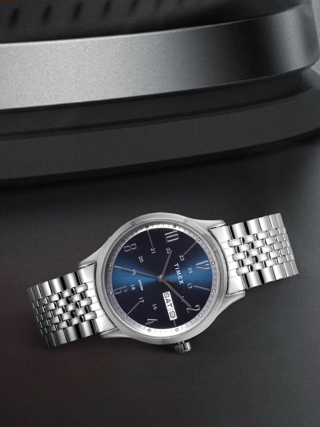 Timex Round 21mm Blue Dial Analog Men Watch - TW0TG6501