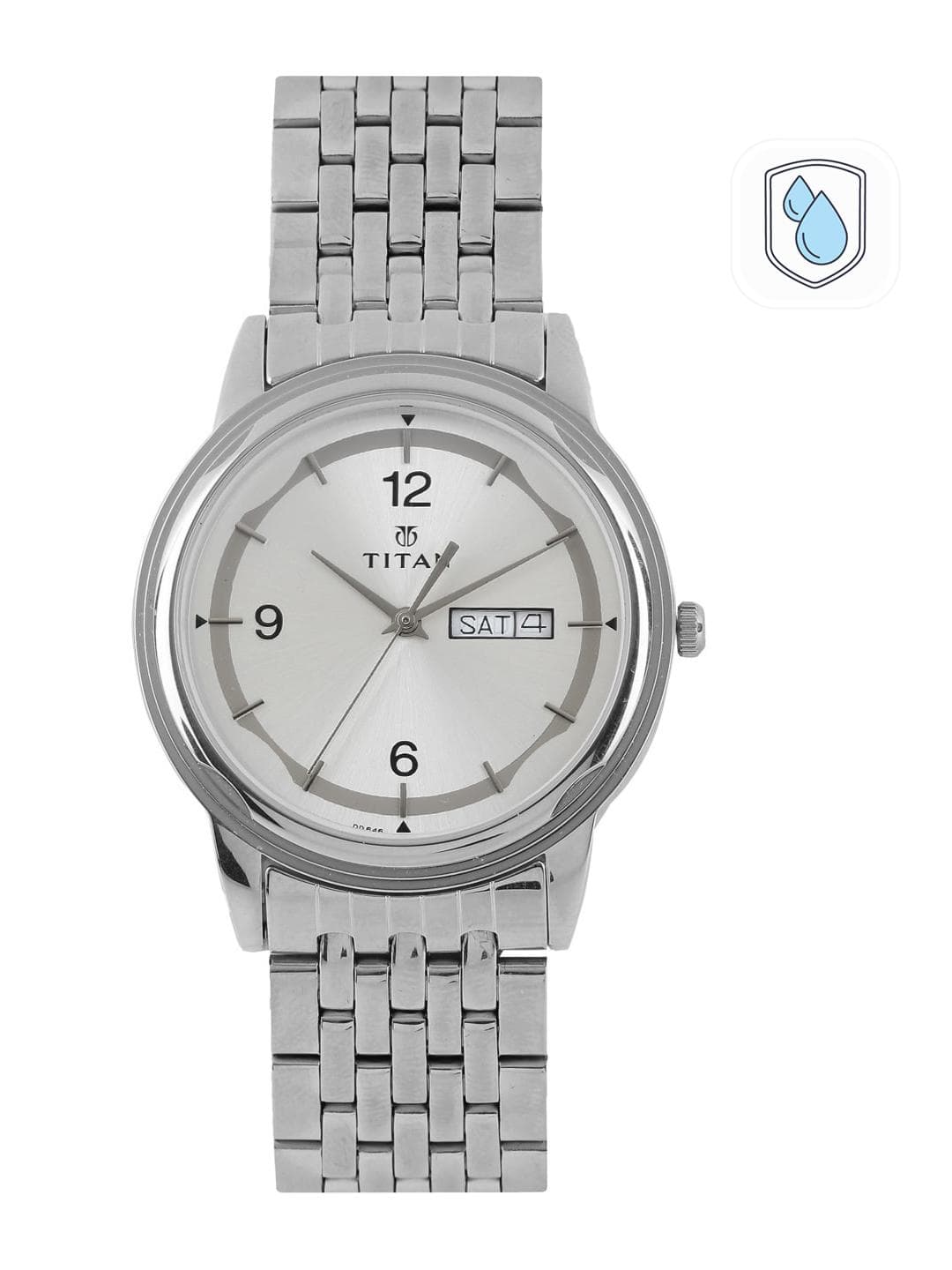 Titan Workwear Quartz Analog With Silver Dial Watch For Men - Nk1638sm01