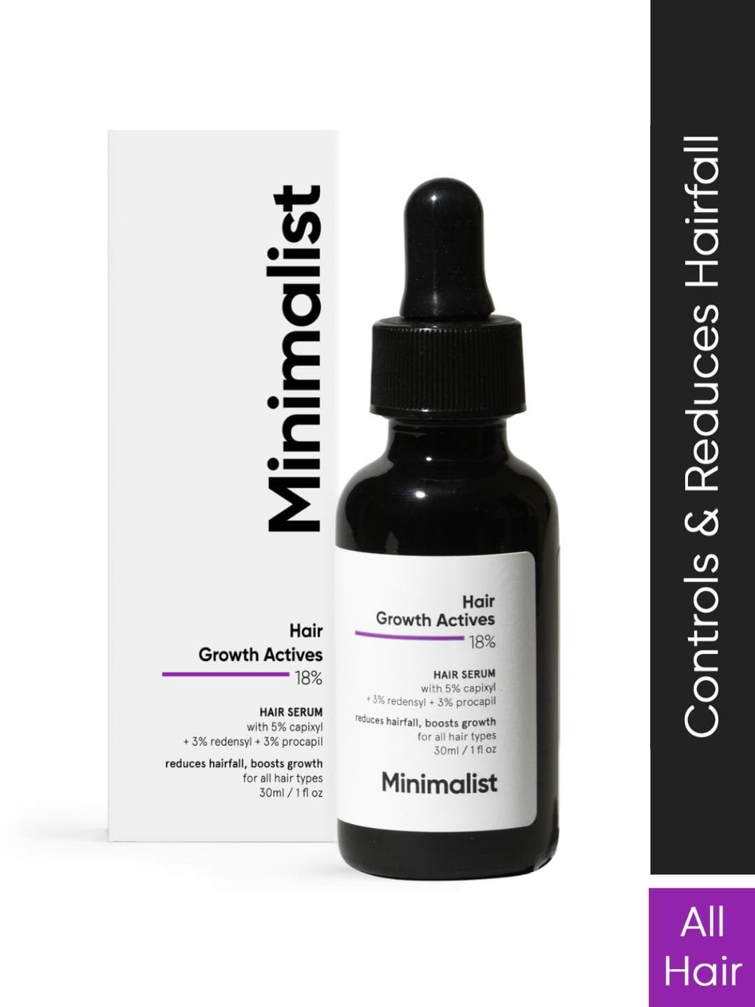 Buy Minimalist 18% Hair Growth Actives Hair Serum 30 Ml - - Personal Care for Unisex