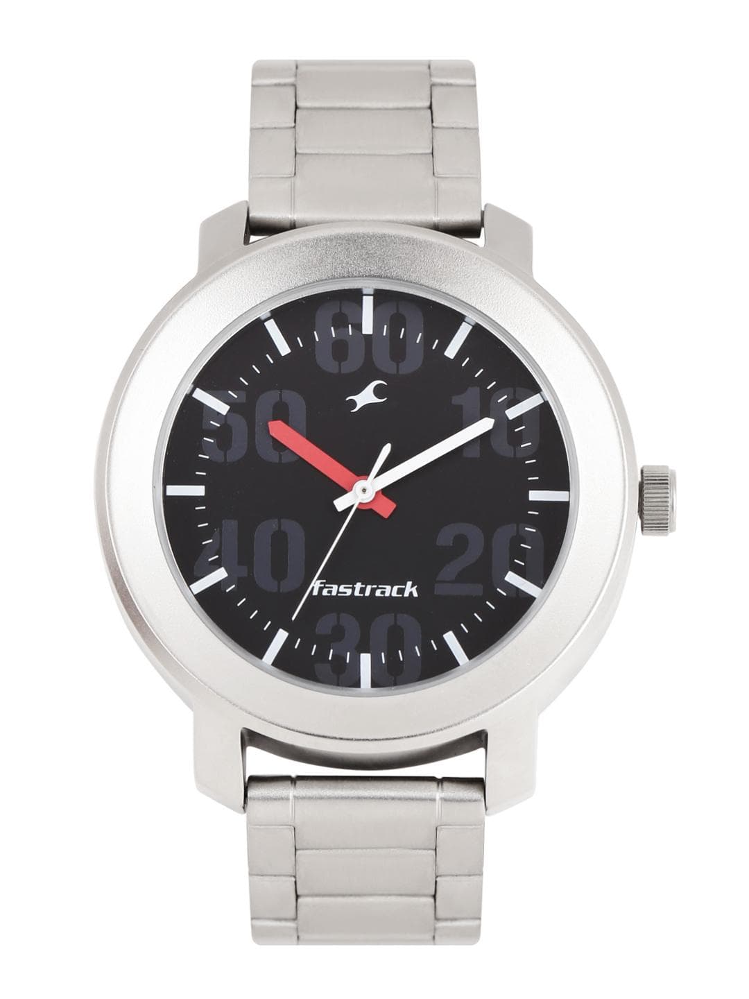 Fastrack Men Black Printed Dial Watch NG3121SM02C