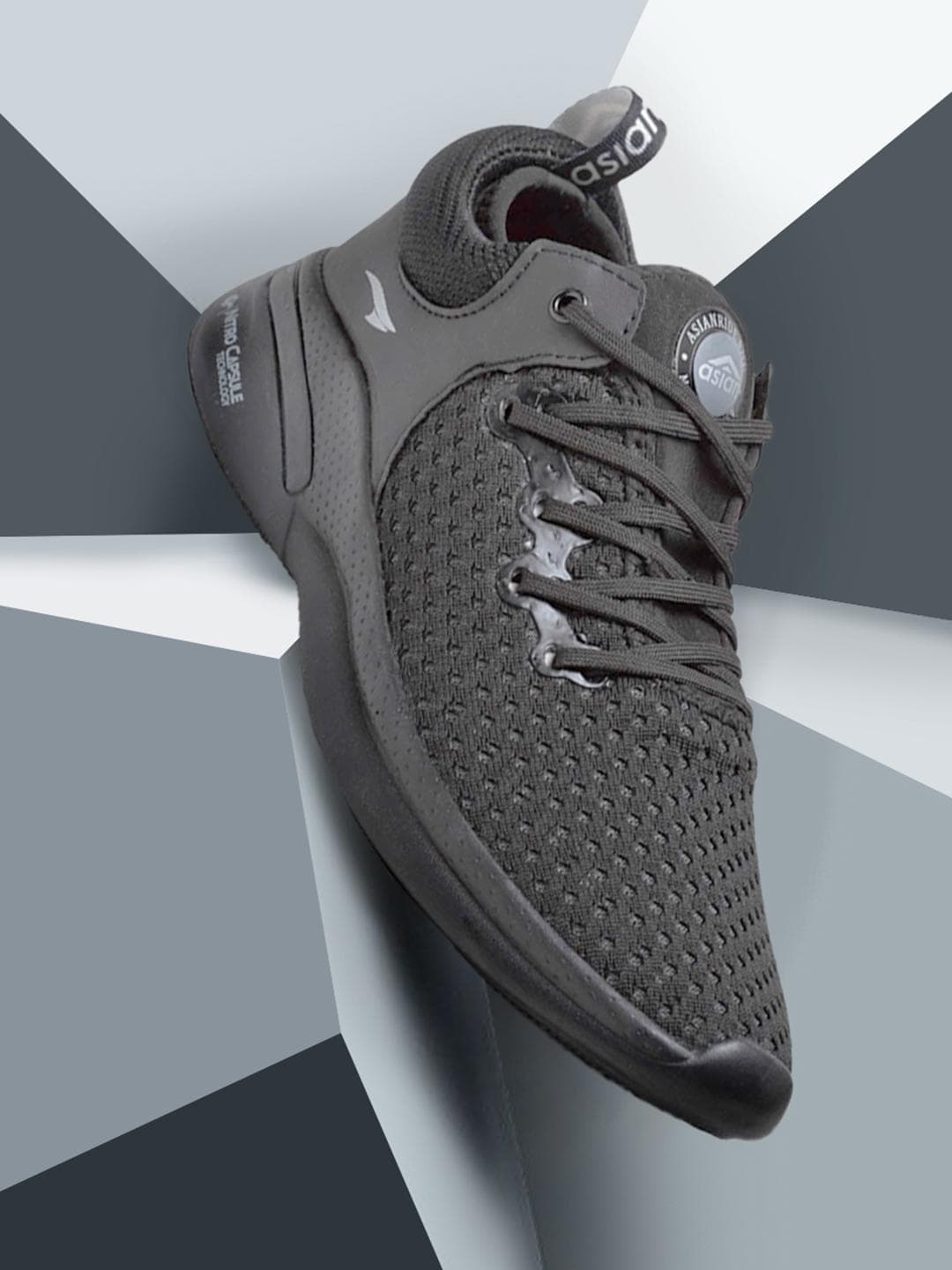 Buy ASIAN Men Black Mesh Running Shoes - - Footwear for Men